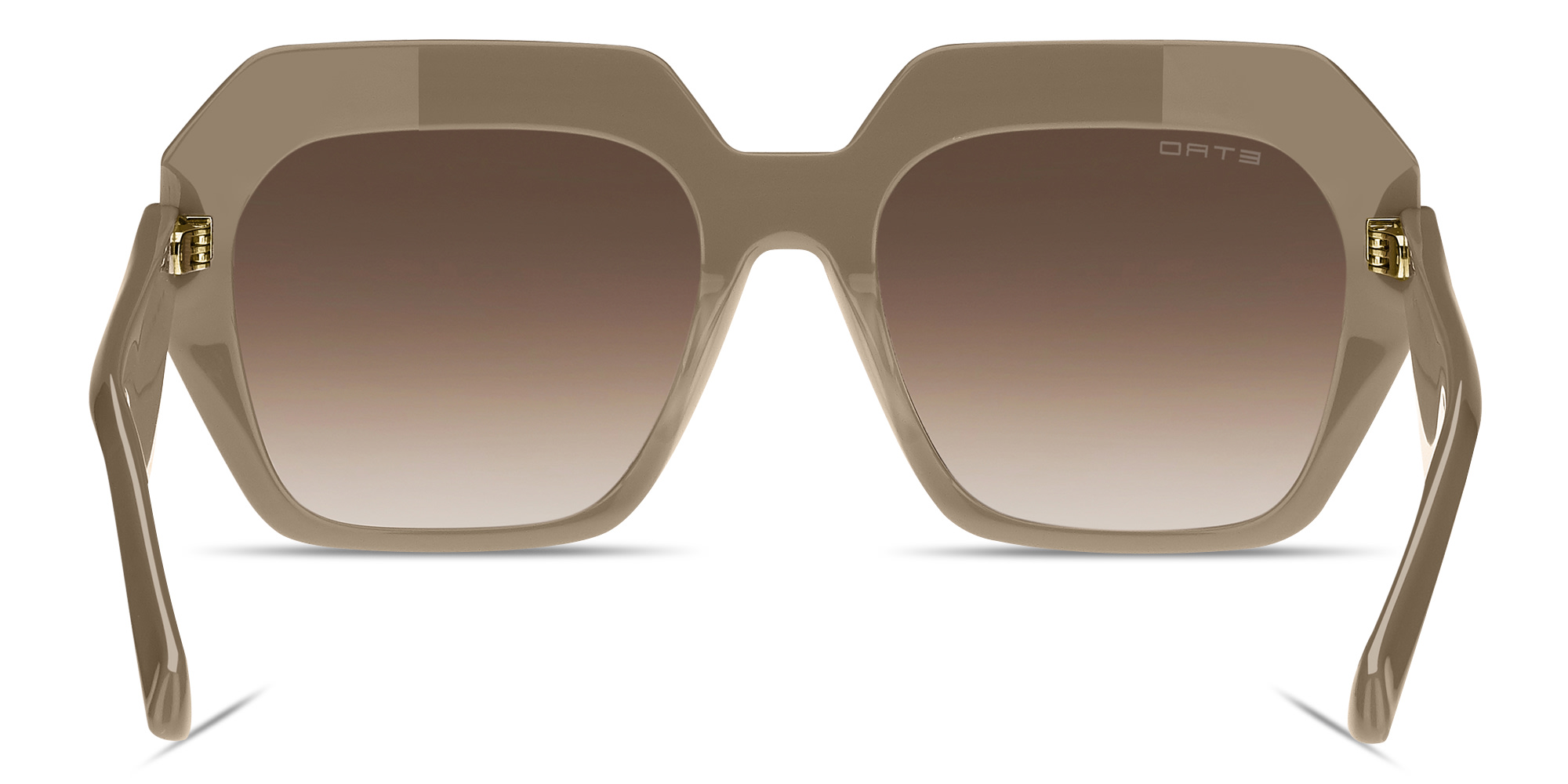 ETRO Logo Signature Oversized Square Sunglasses in Brown – Product Photo 4