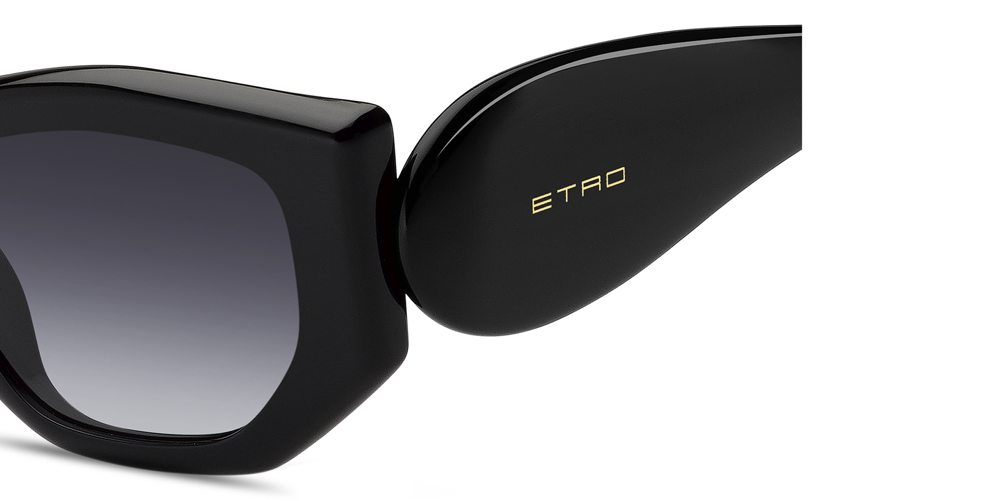 Shop ETRO Paisley Cat-Eye Sunglasses in Black online.
