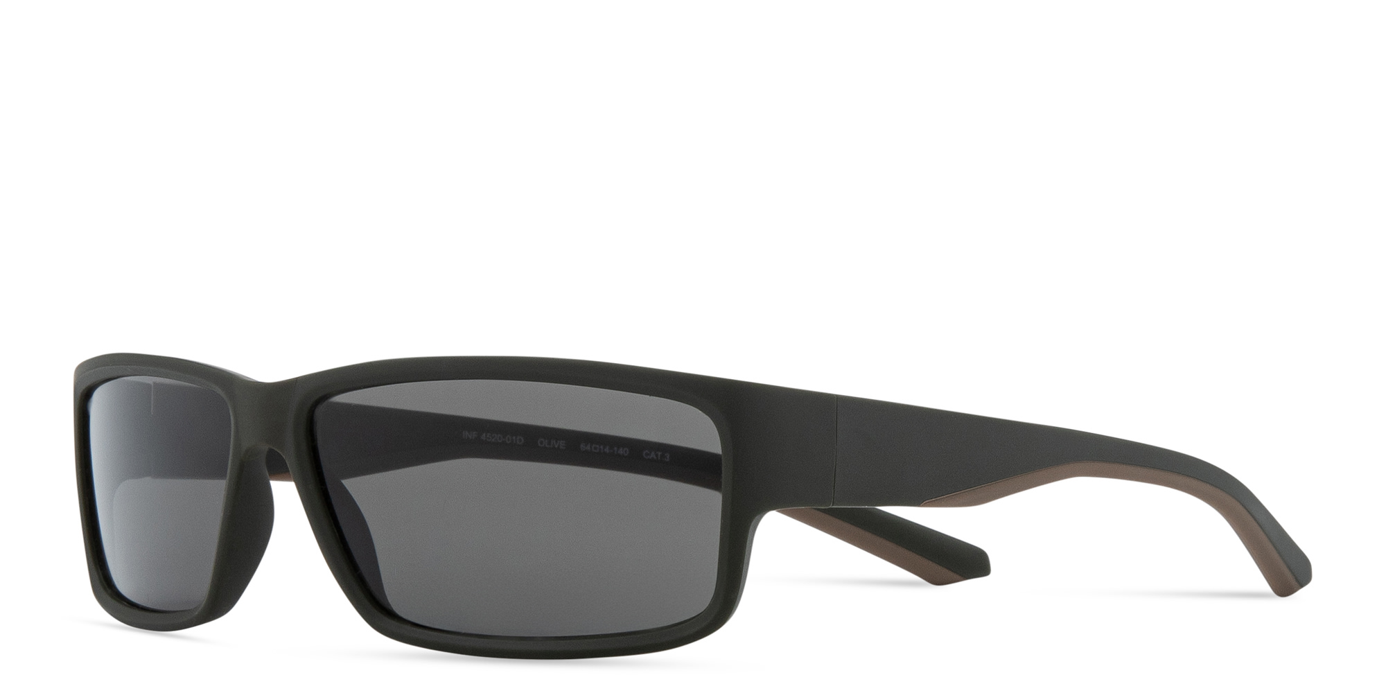 تسوق نظارات شمسية مستطيلة واسعة SPIN ON8 بلون أخضر داكن أونلاين.