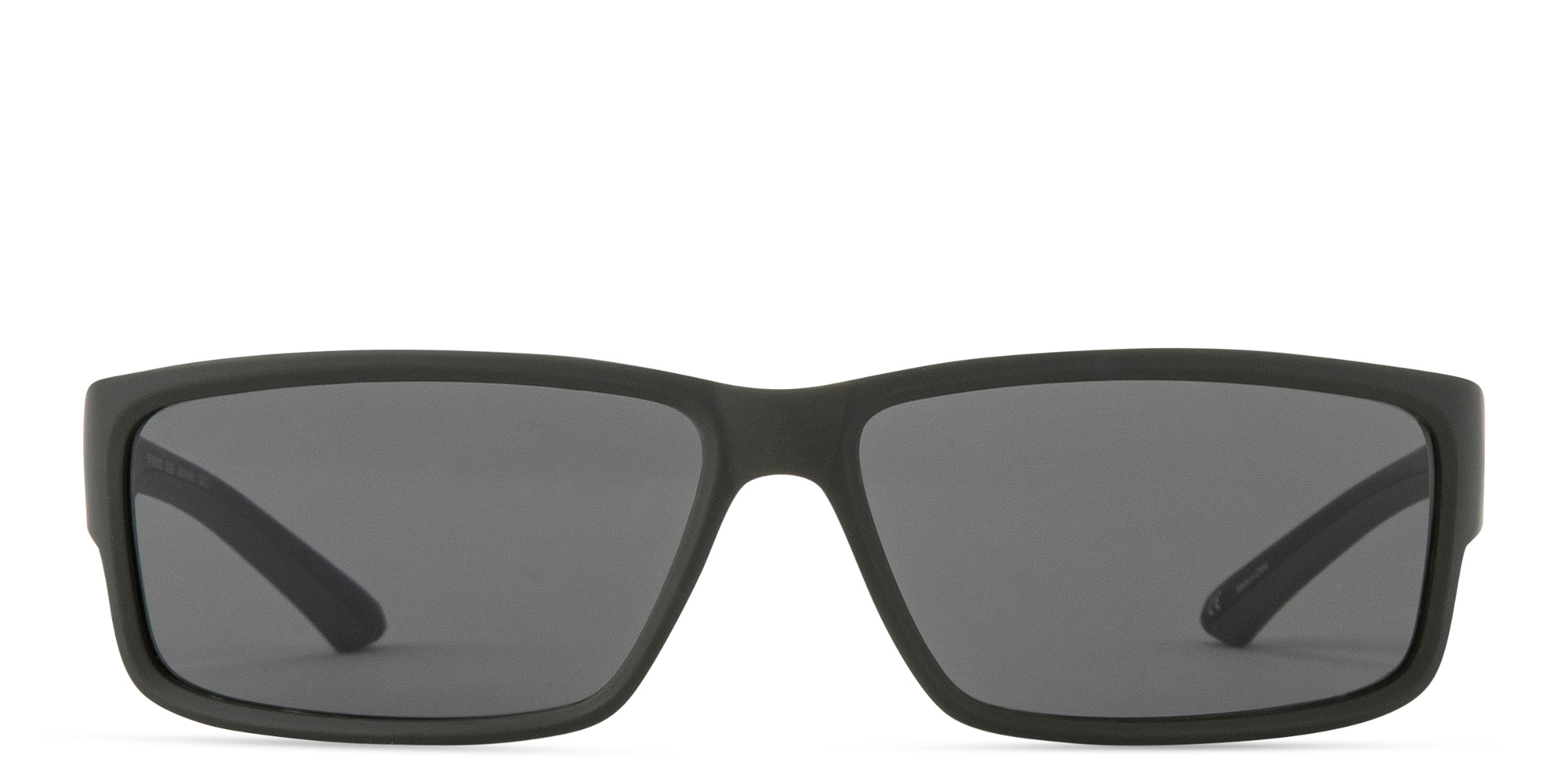 Shop SPIN ON8 Wide Rectangle Sunglasses in Dark Green online.
