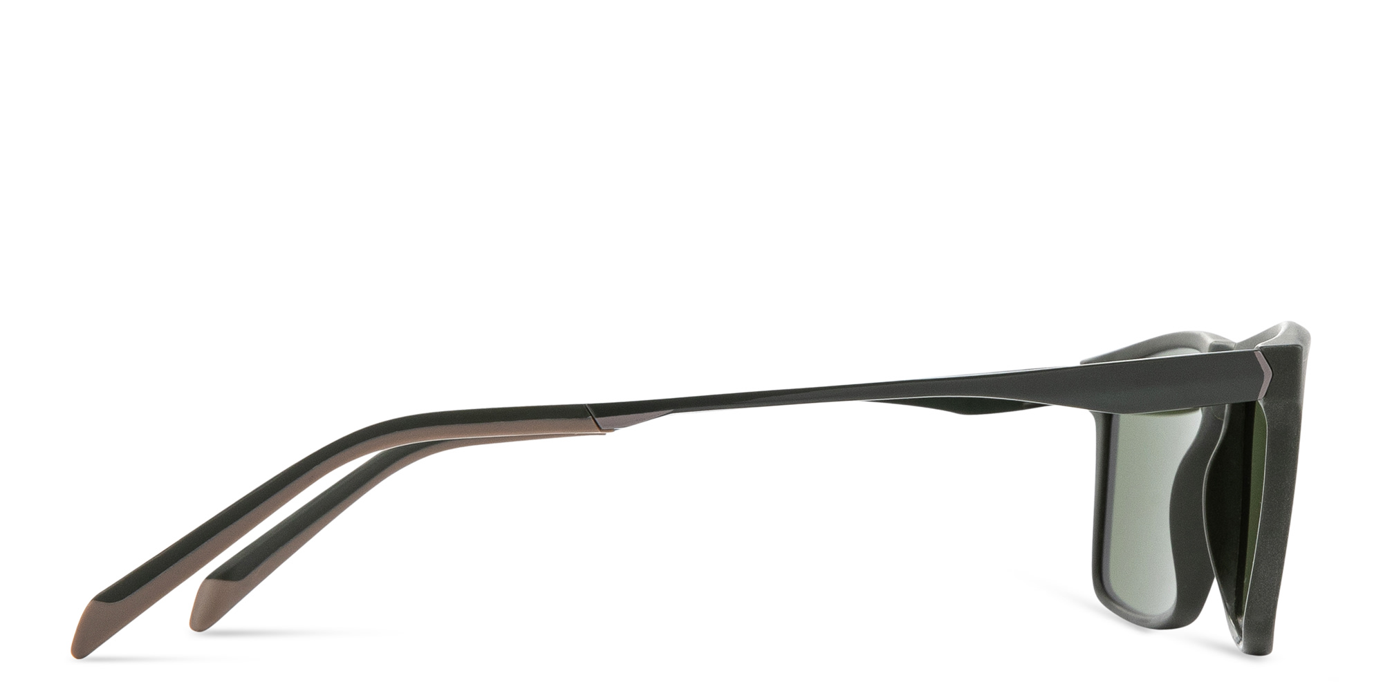 Shop SPIN ON8 Rectangle Sunglasses in Green online.