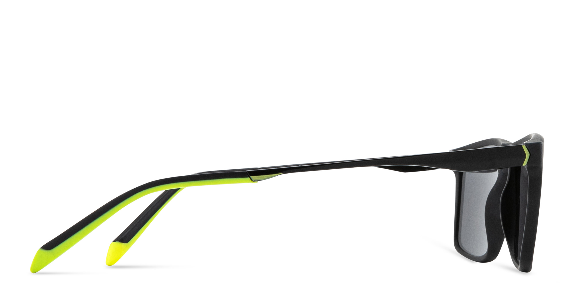 نظارات شمسية مستطيلة من SPIN ON8 بلون أسود - صورة المنتج 3