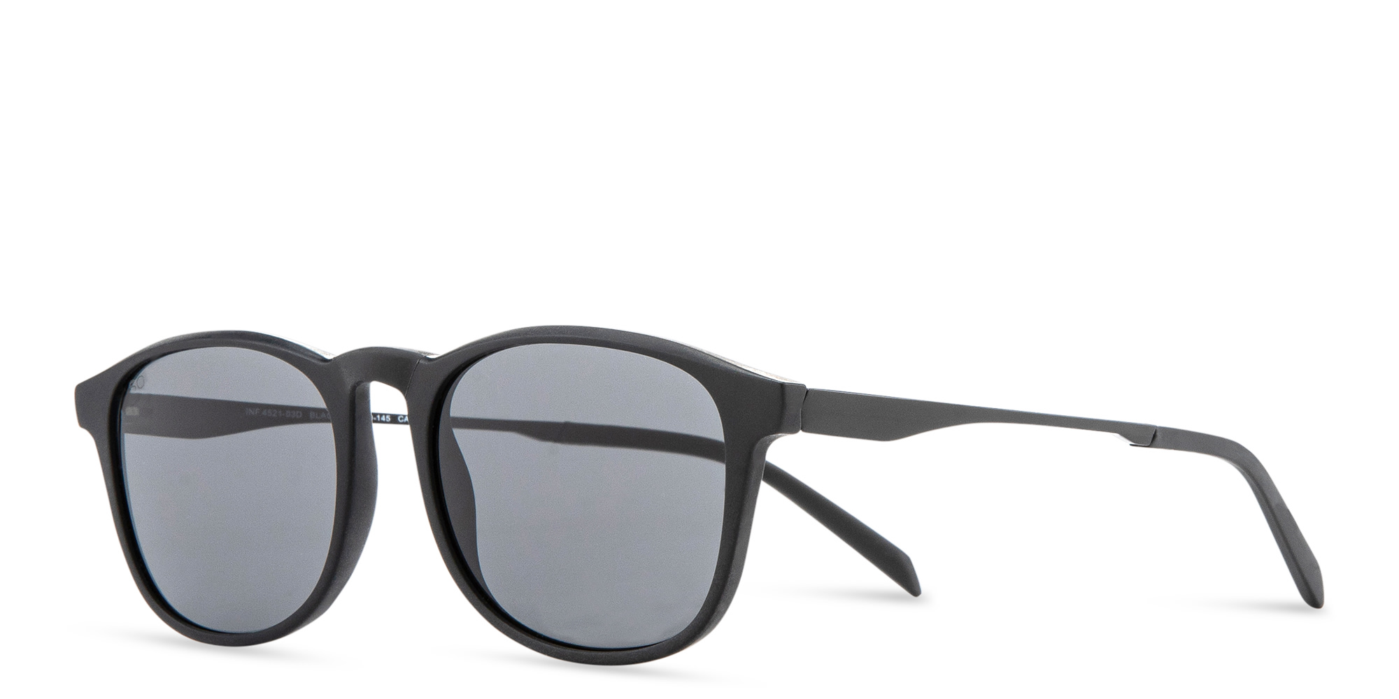 Shop SPIN ON8 Round Sunglasses in Black online.