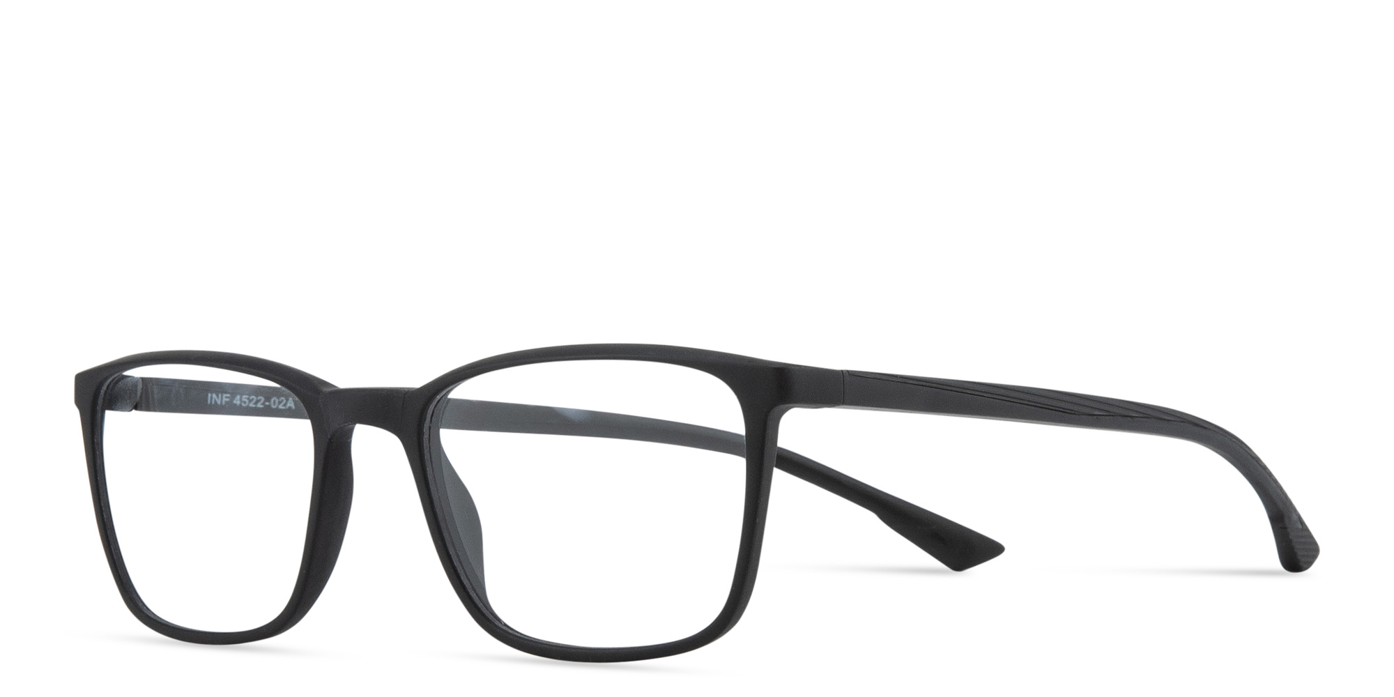 Shop SPIN ON8 Square Eyeglasses in Black online.