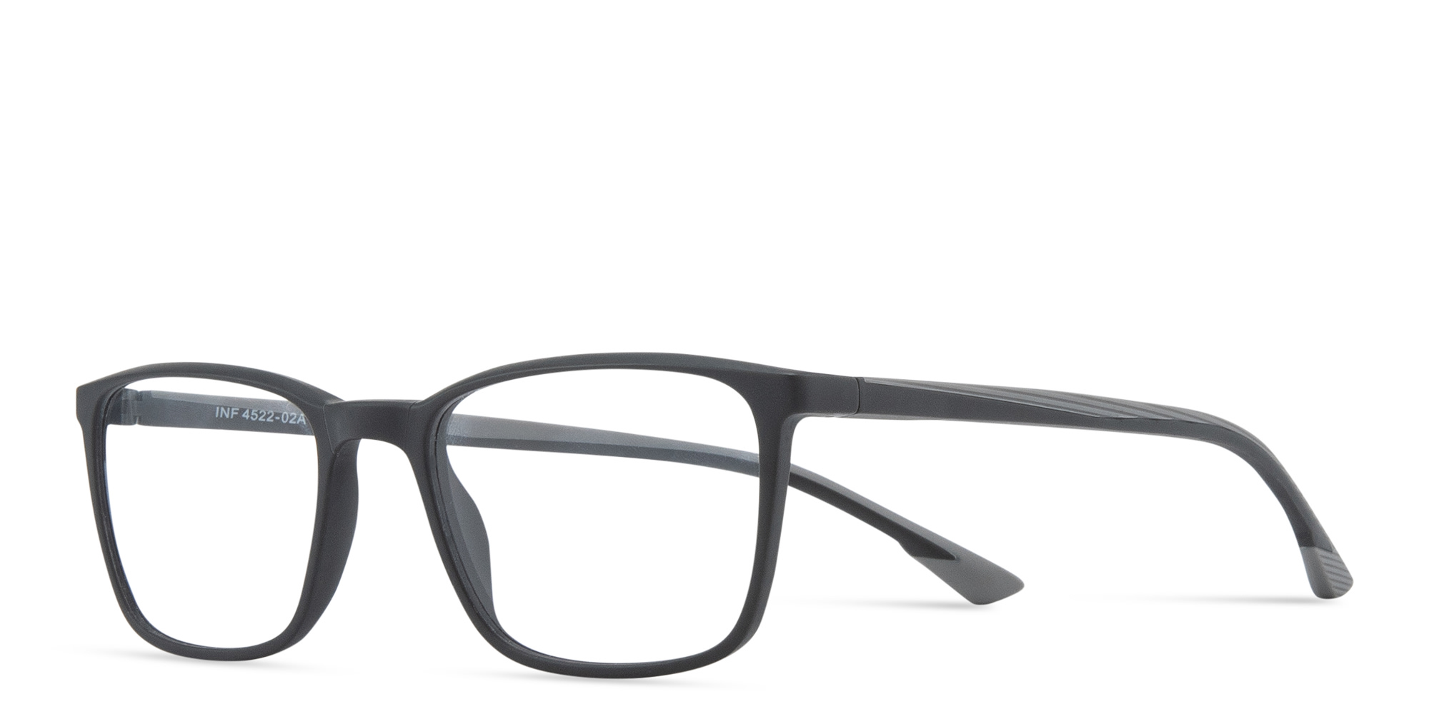 Shop SPIN ON8 Square Eyeglasses in Grey online.