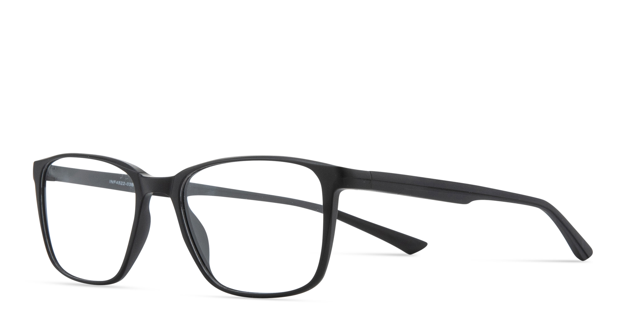 Shop SPIN ON8 Square Eyeglasses in Black online.