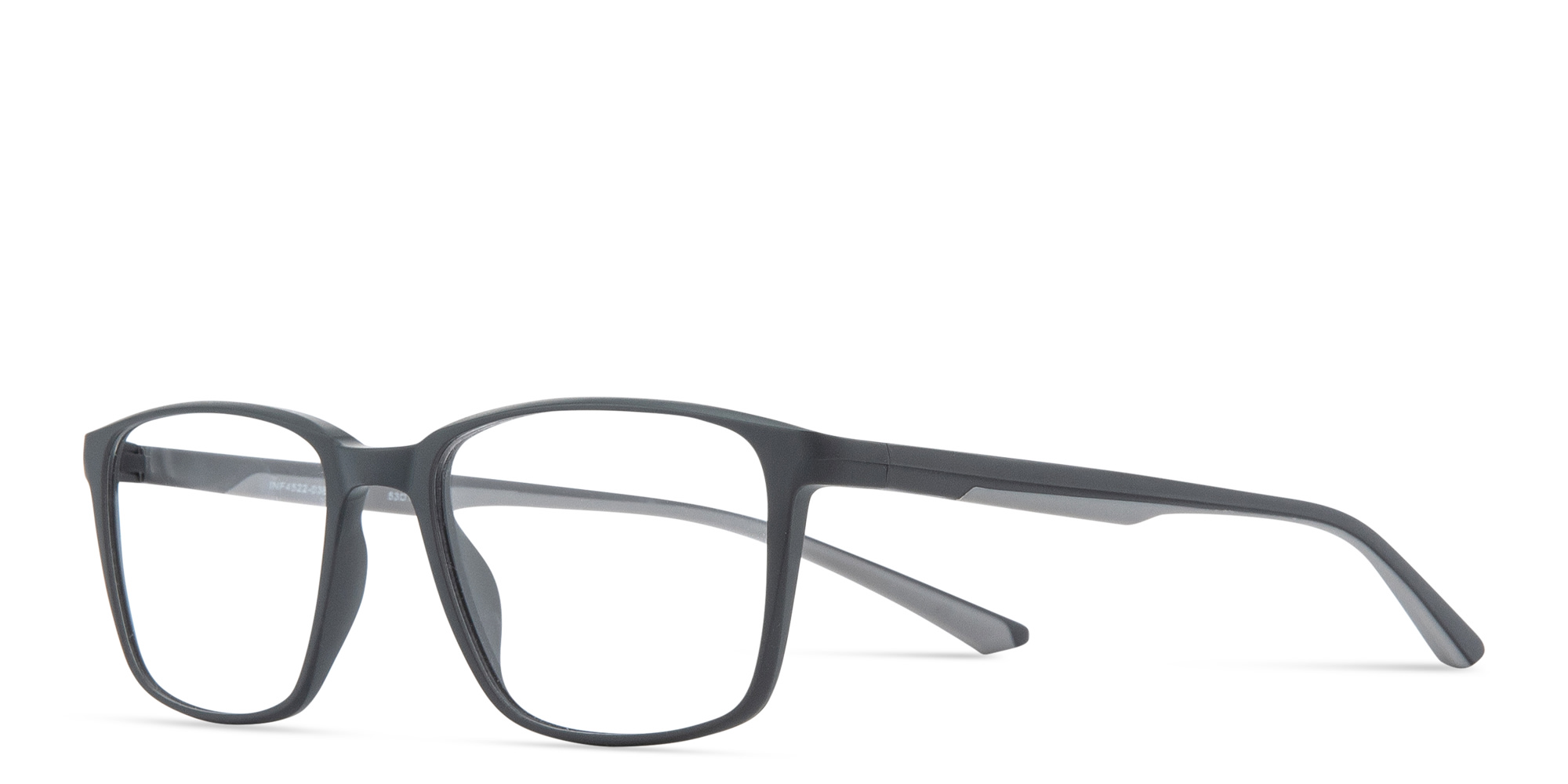Shop SPIN ON8 Square Eyeglasses in Grey online.