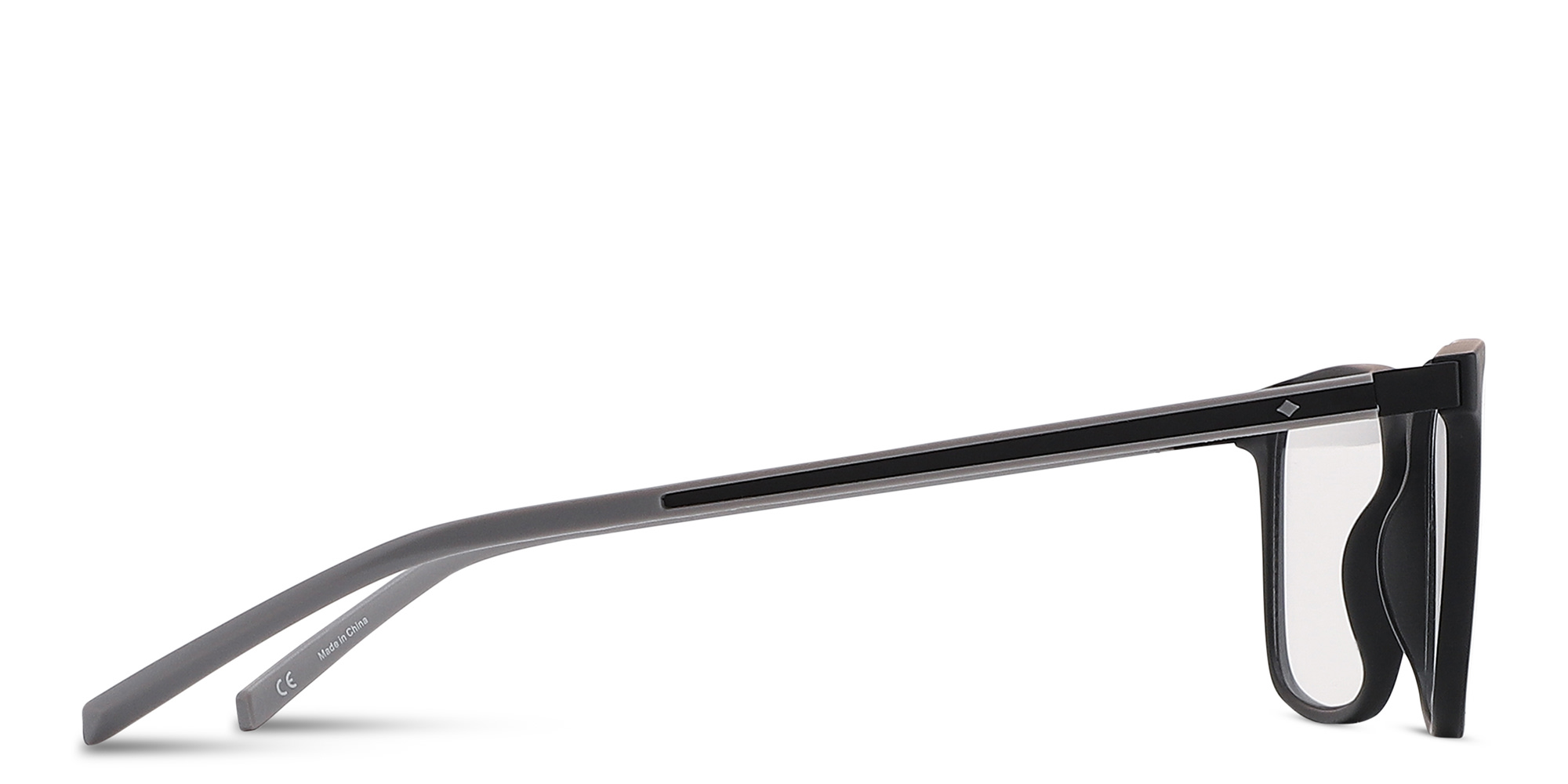 Shop SPIN ON8 Square Eyeglasses in Black online.