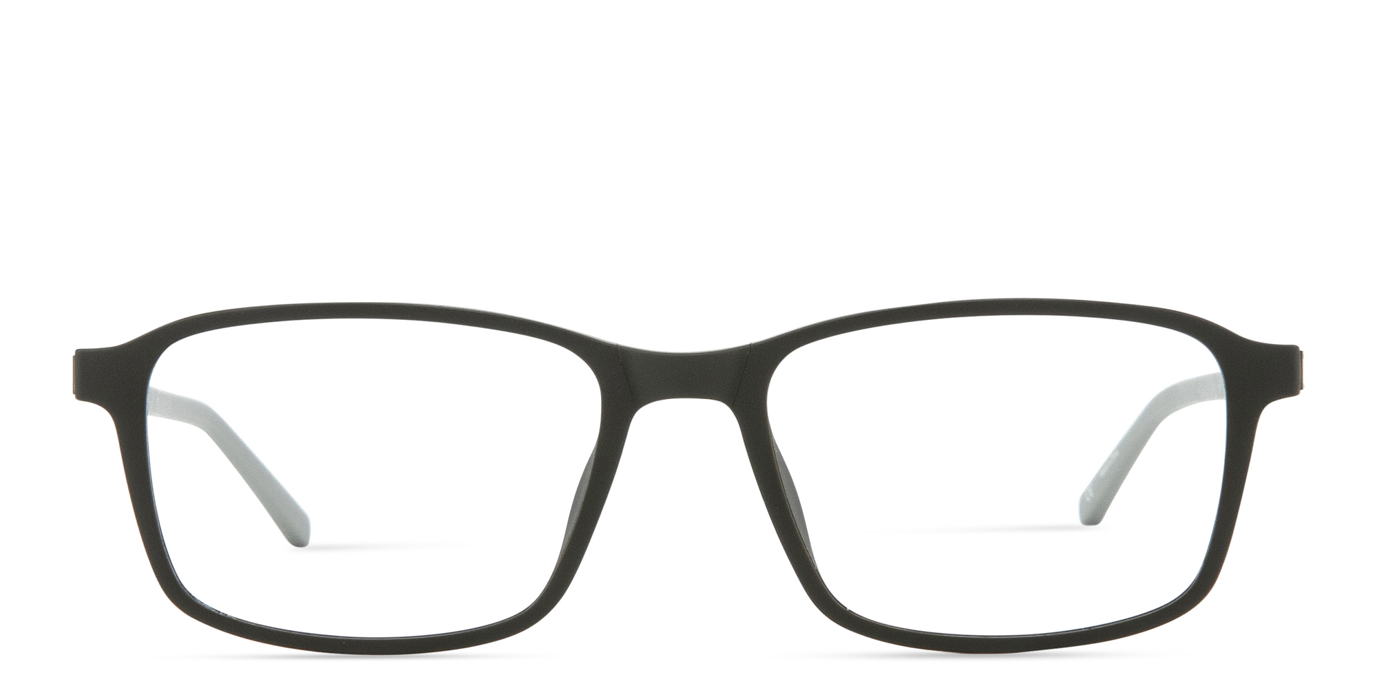 Shop SPIN ON8 Wide Rectangle Eyeglasses in Green online.