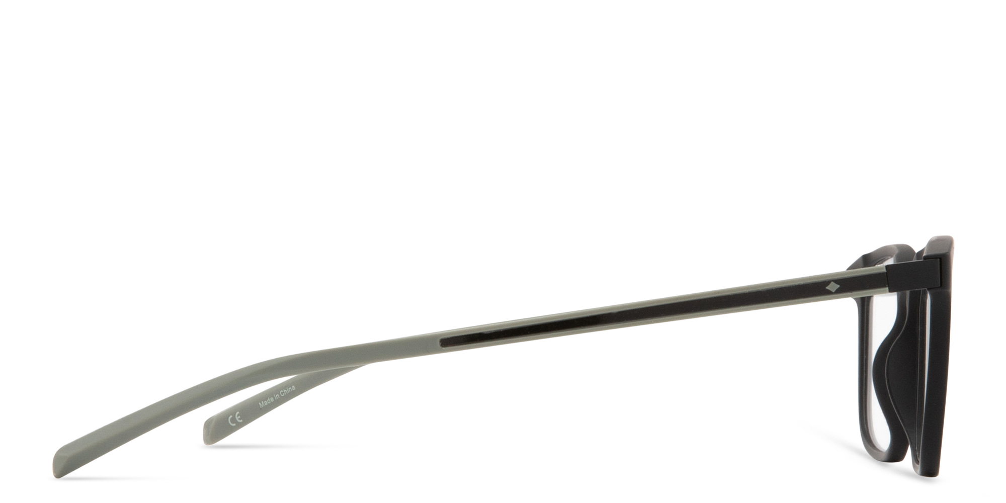 Shop SPIN ON8 Square Eyeglasses in Black online.