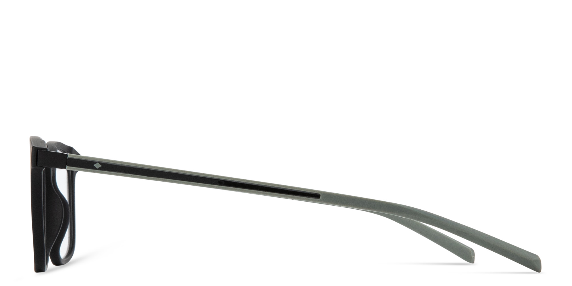 Shop SPIN ON8 Square Eyeglasses in Black online.