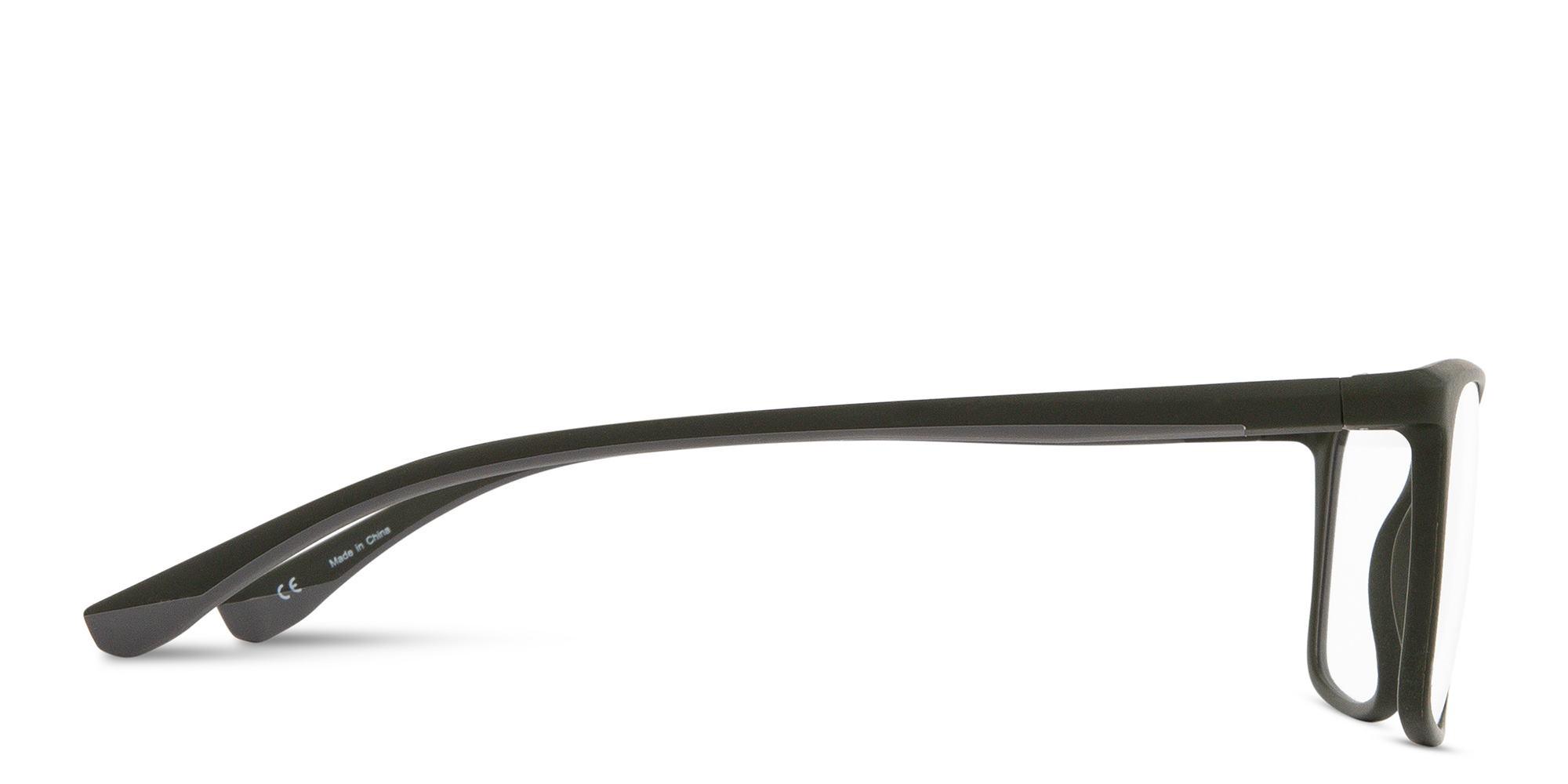 Shop SPIN ON8 Square Eyeglasses in Polished Black online.