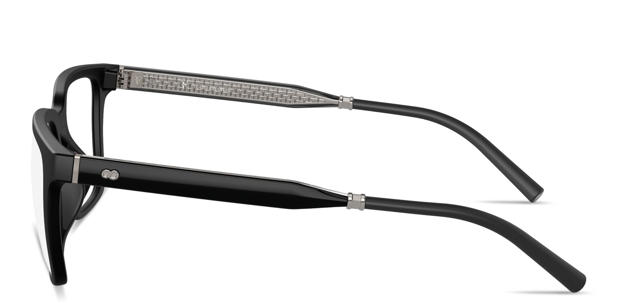 Shop OLIVER PEOPLES Mr. Federer-R Square Eyeglasses in Black online.