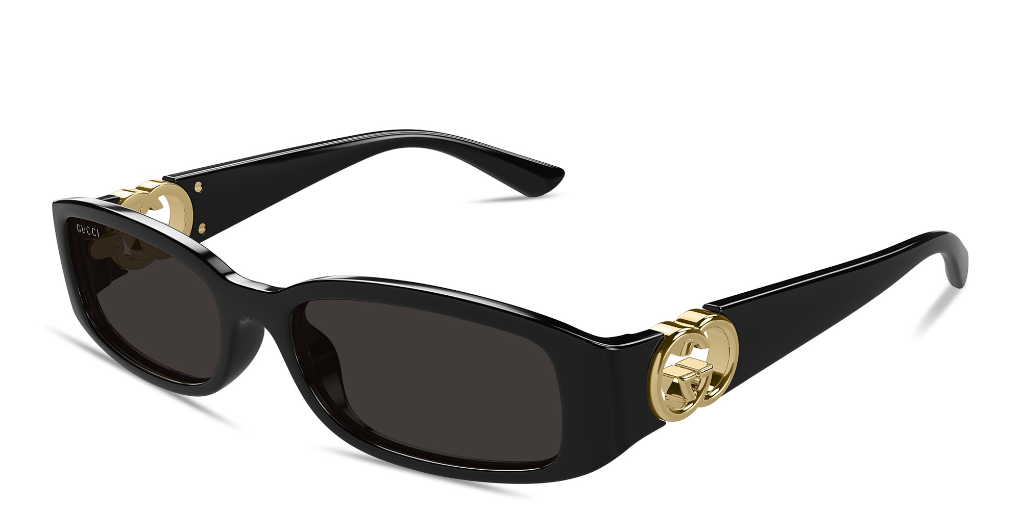 GUCCI GG Rectangle Sunglasses in Black – Product Photo 2