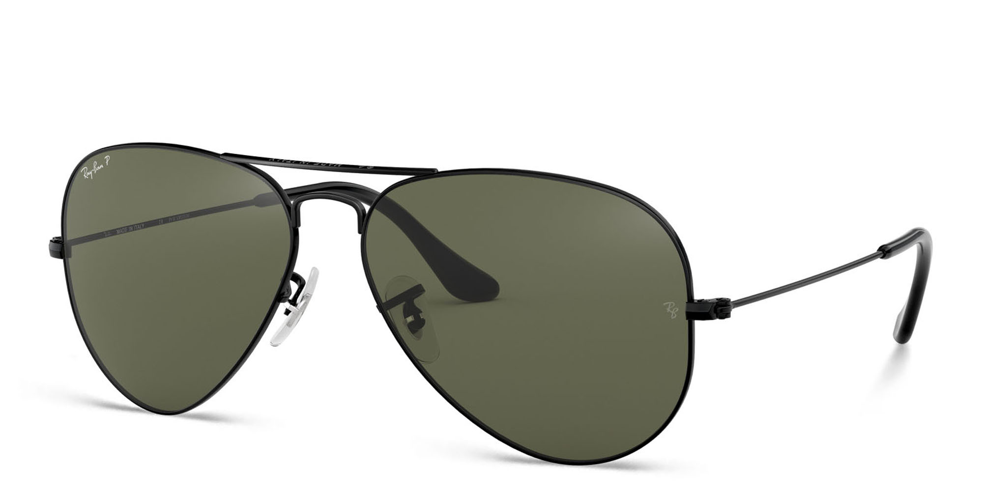 Ray-Ban Aviator Sunglasses in Black – Product Photo 2