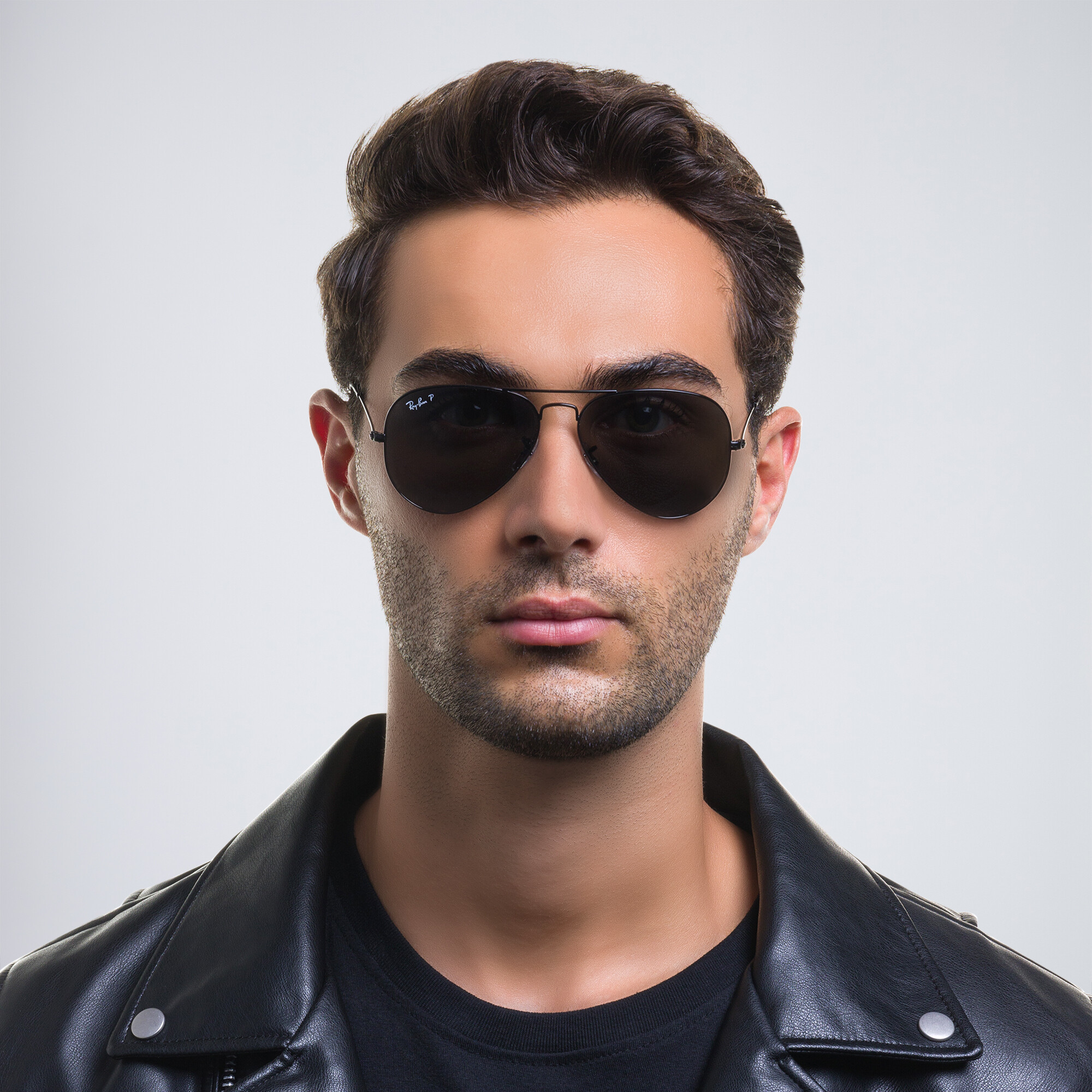Ray-Ban Unisex Pilot Sunglasses in Metal in Black – Product Photo 7