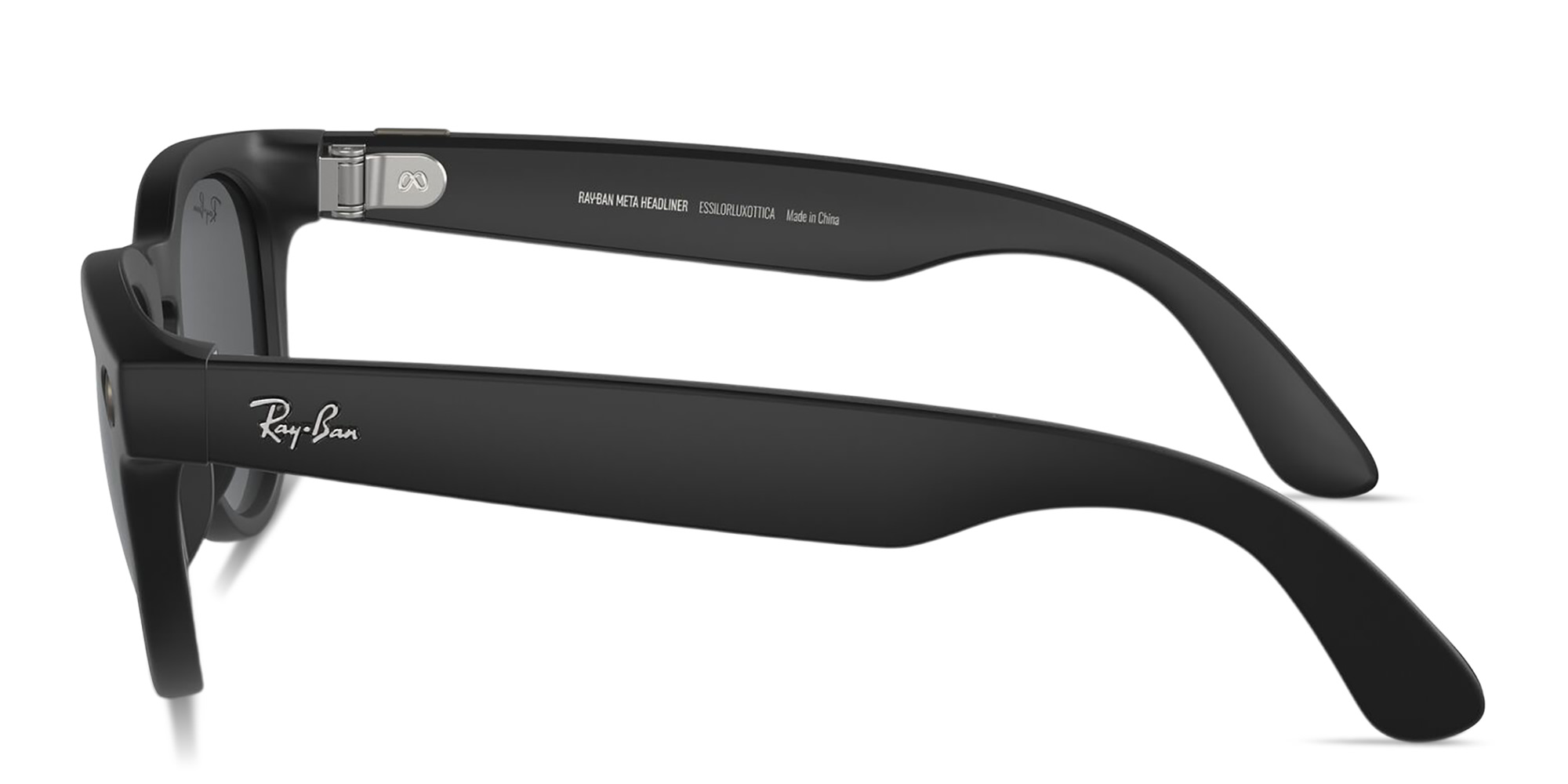 Ray-Ban Meta Headliner Unisex Panthos Sunglasses in Matte Black – Product Photo 3