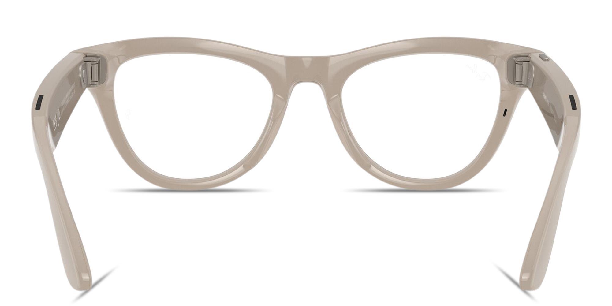 Shop Ray-Ban Meta Skyler Unisex Cat-Eye Sunglasses in Shiny Chalky Gray online.