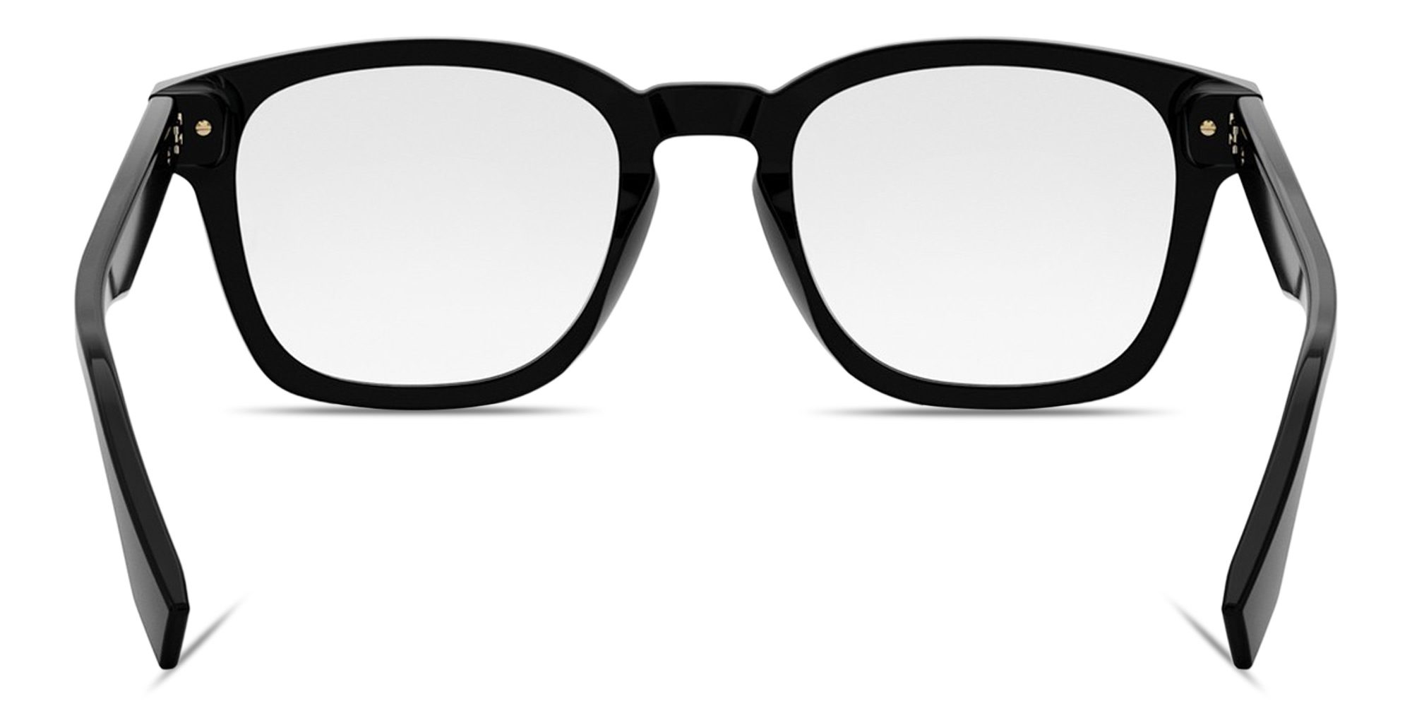 Shop FENDI Essential Unisex Square Eyeglasses in Black online.