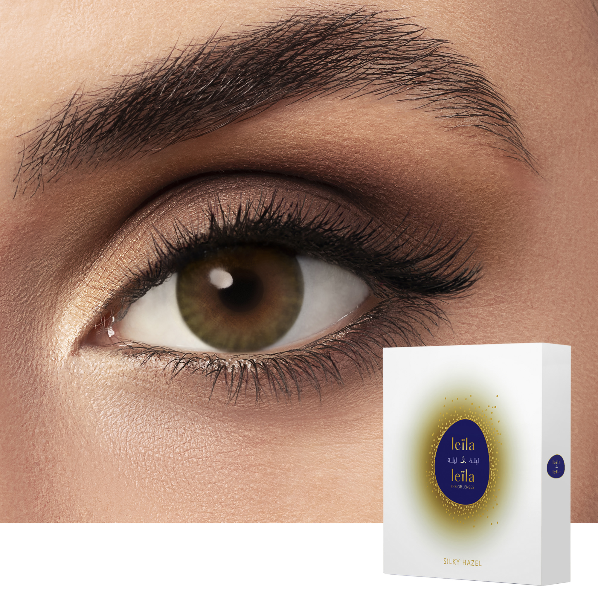 Shop LEILA & LEILA Monthly Color Contact Lenses - Silky Hazel online.
