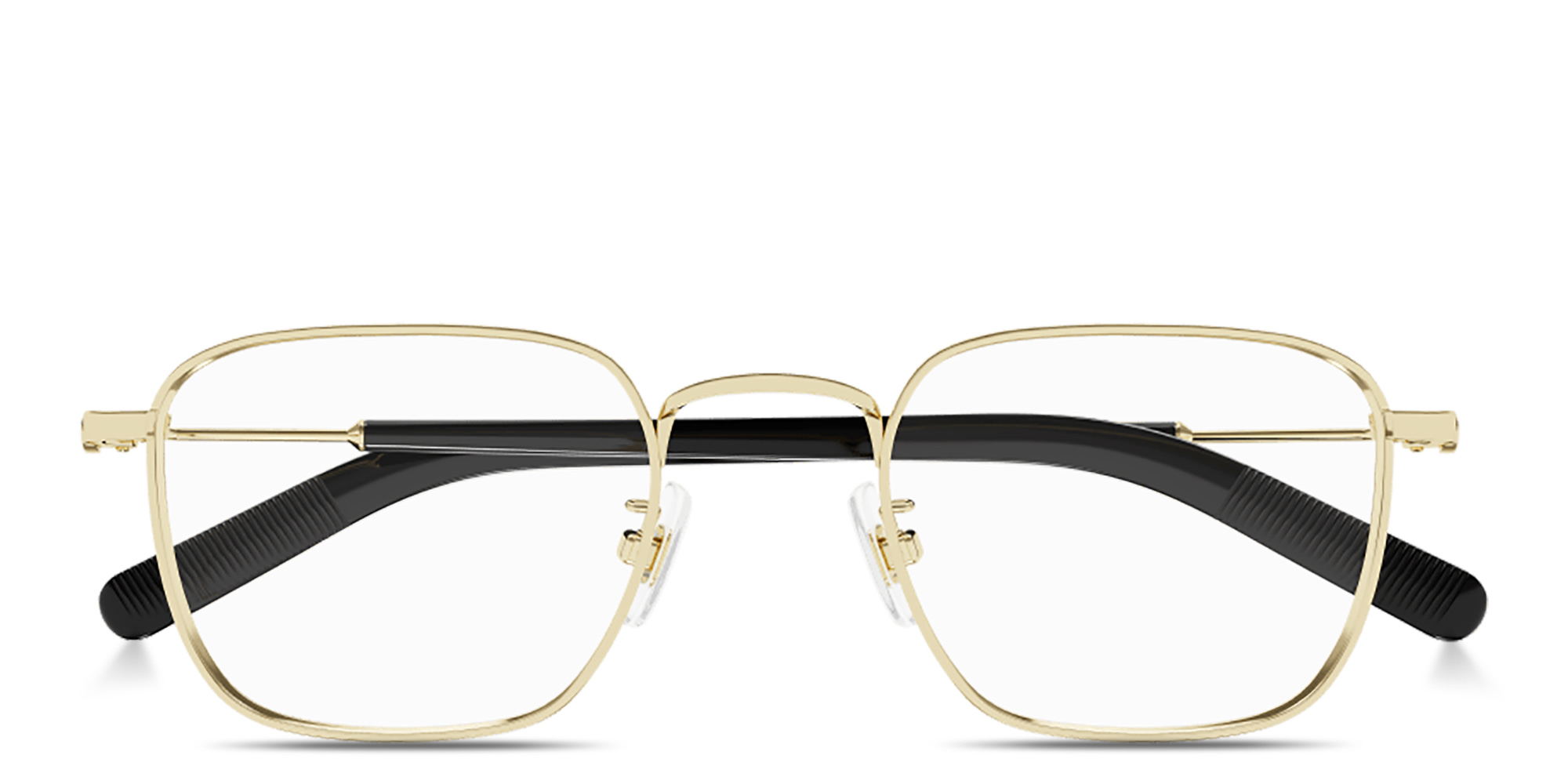 MONTBLANC Snowcap Square Eyeglasses in Gold – Product Photo 1