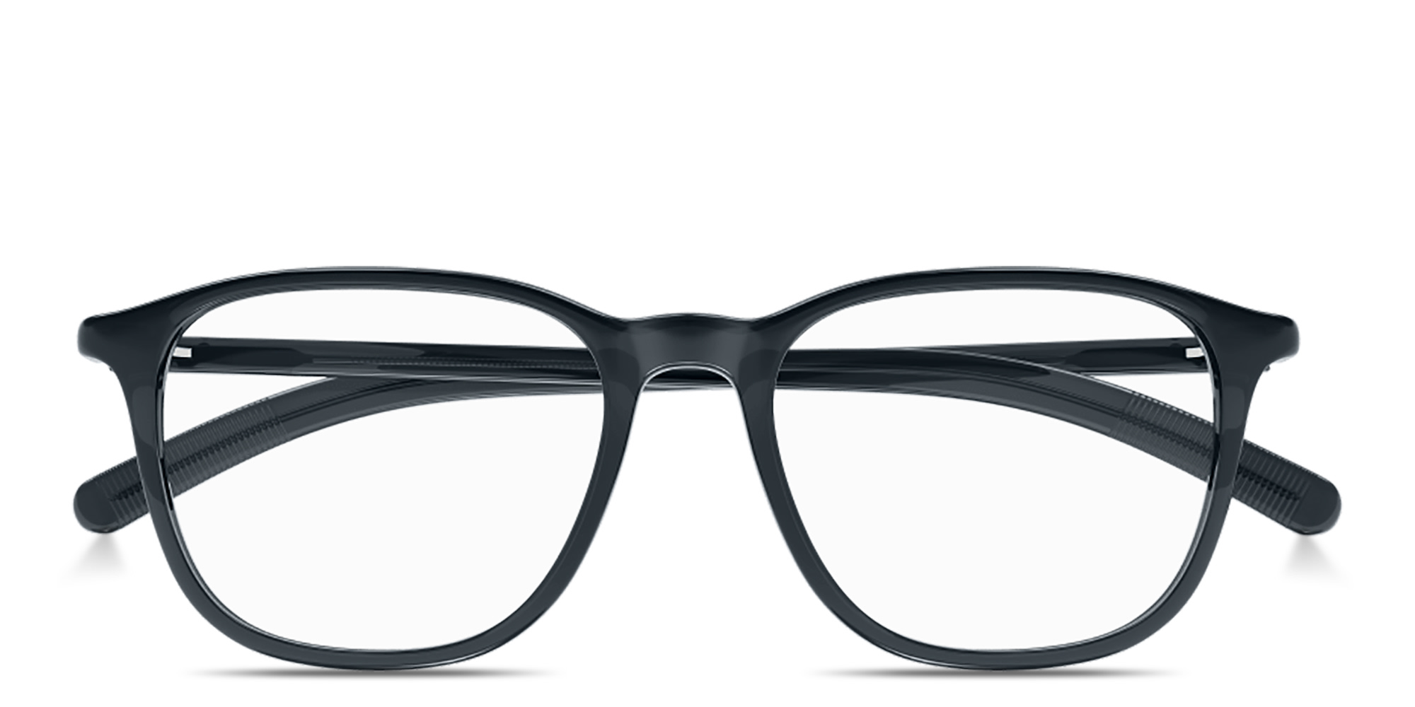 Shop MONTBLANC Snowcap Square Eyeglasses in Grey online.