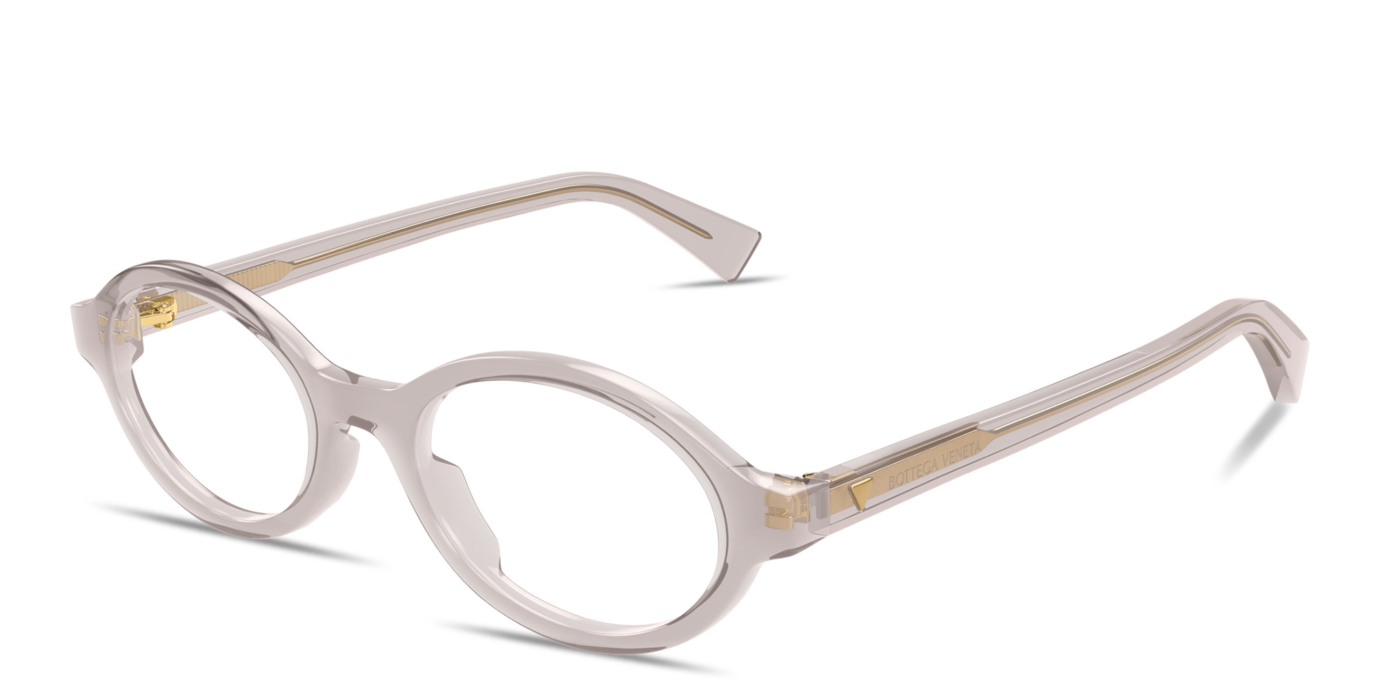 تسوق نظارات طبية بيضاوية بالشعار المثلّث بوتيغا فينيتا بلون رمادي-بني شفاف أونلاين.