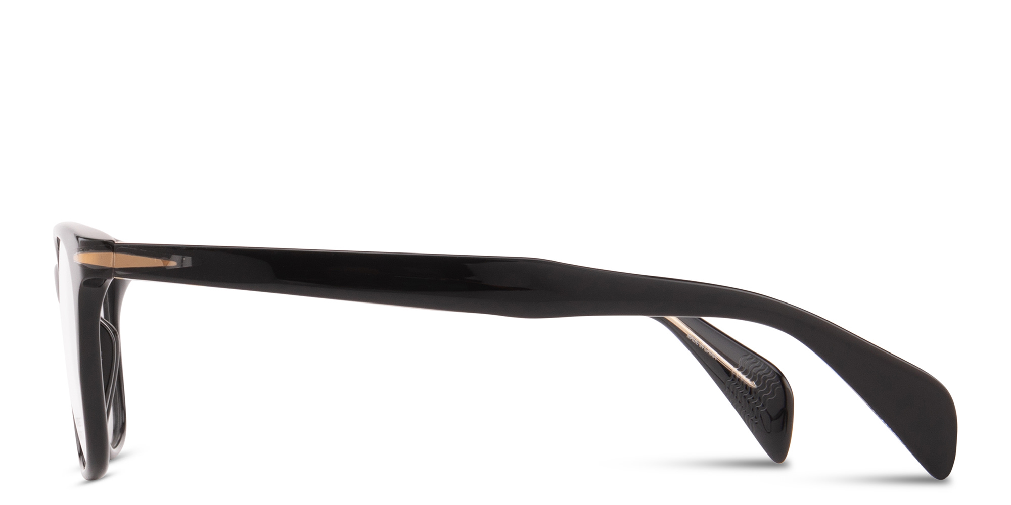 Shop DAVID BECKHAM Talisman Square Eyeglasses in Blue Horn online.