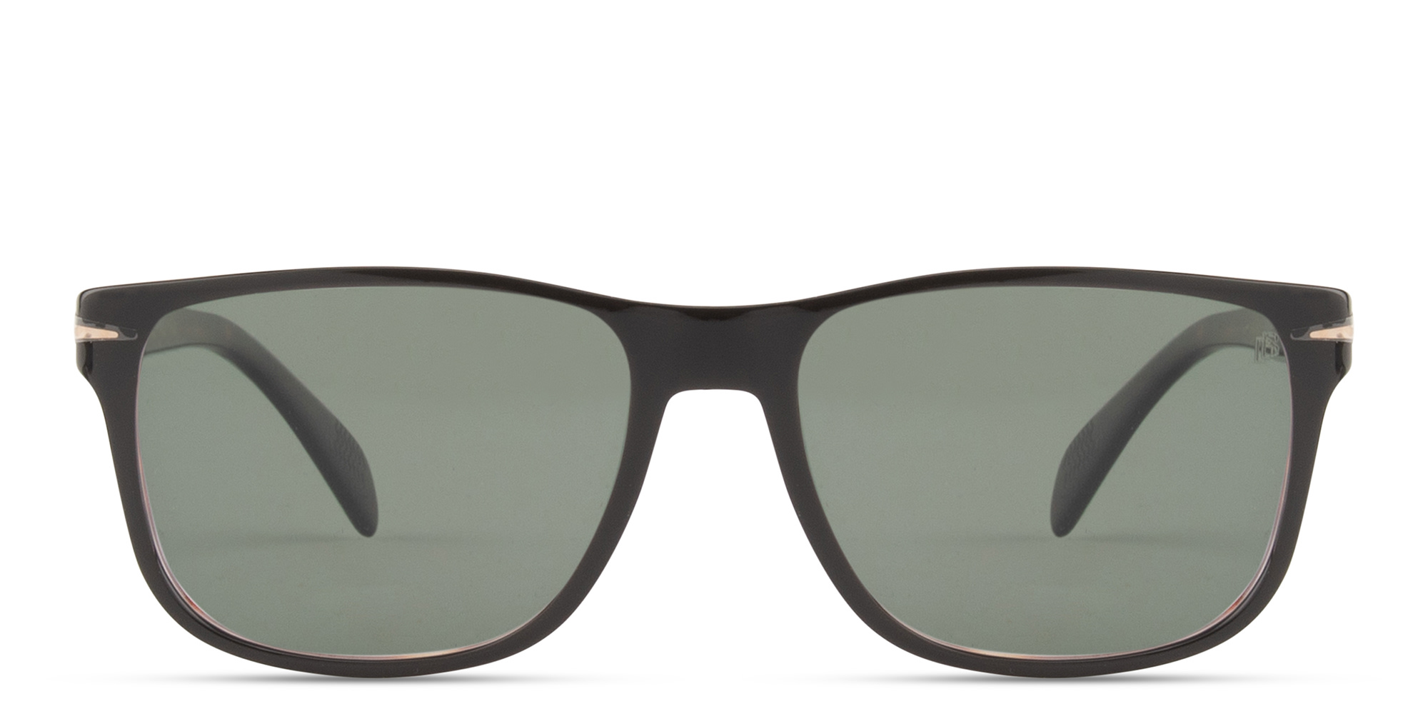 Shop DAVID BECKHAM Clip-On Wide Rectangle Eyeglasses in Black Havana online.