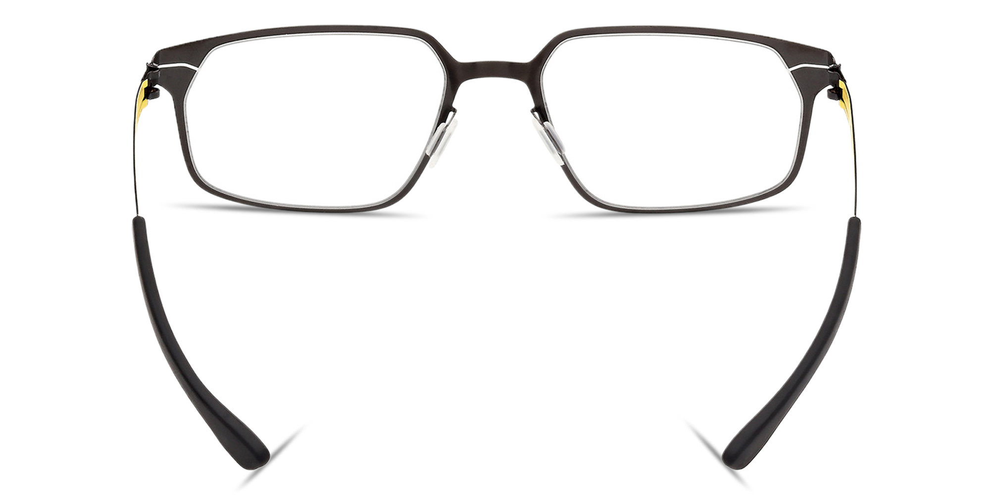 ic! berlin AMG 12 Square Eyeglasses in Shiny Gunmetal – Product Photo 4