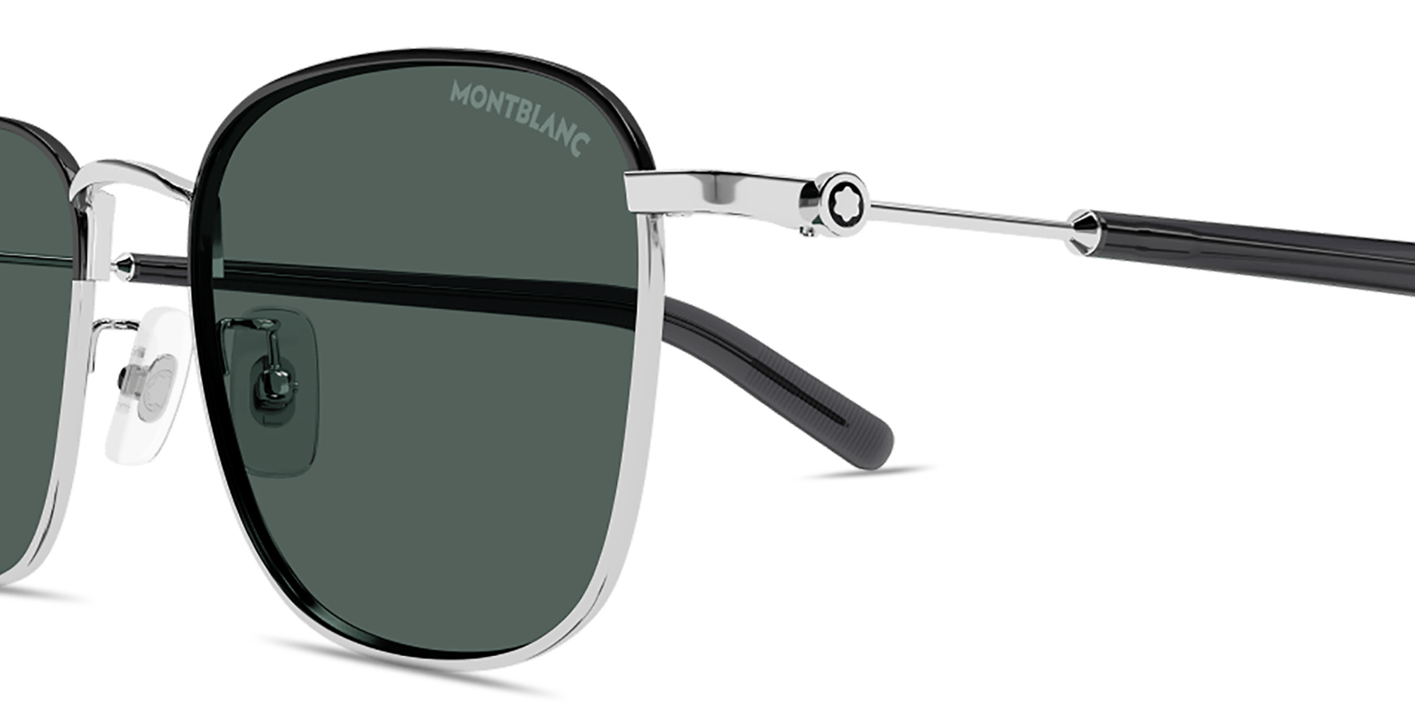 MONTBLANC Snowcap Panthos Sunglasses in Silver – Product Photo 3