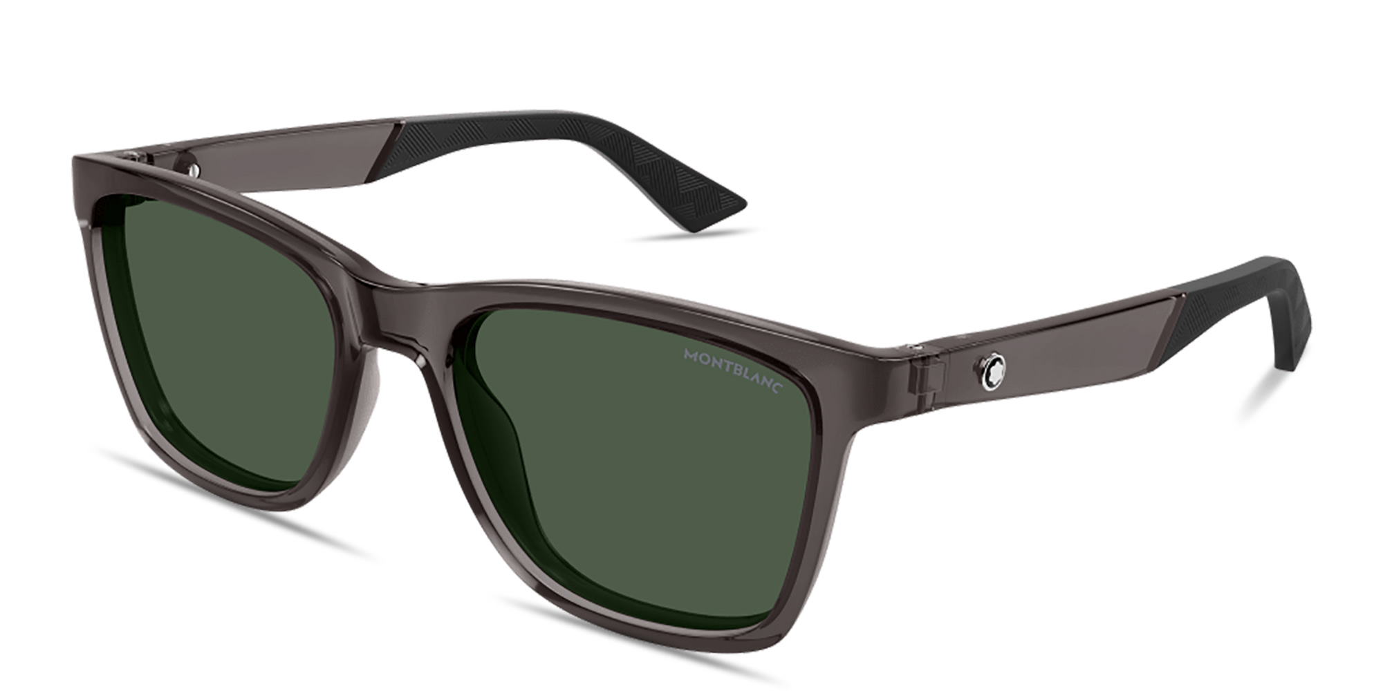 MONTBLANC Snowcap Rectangle Sunglasses in Grey – Product Photo 2