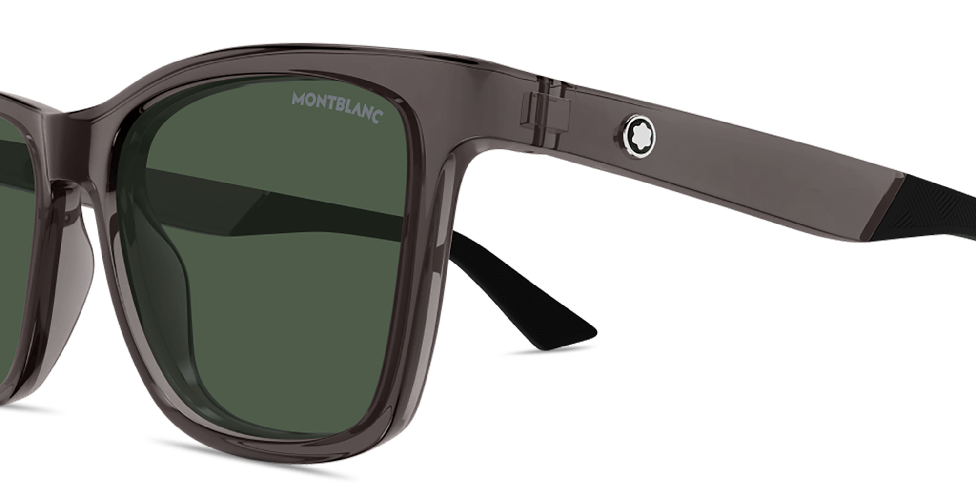 MONTBLANC Snowcap Rectangle Sunglasses in Grey – Product Photo 3