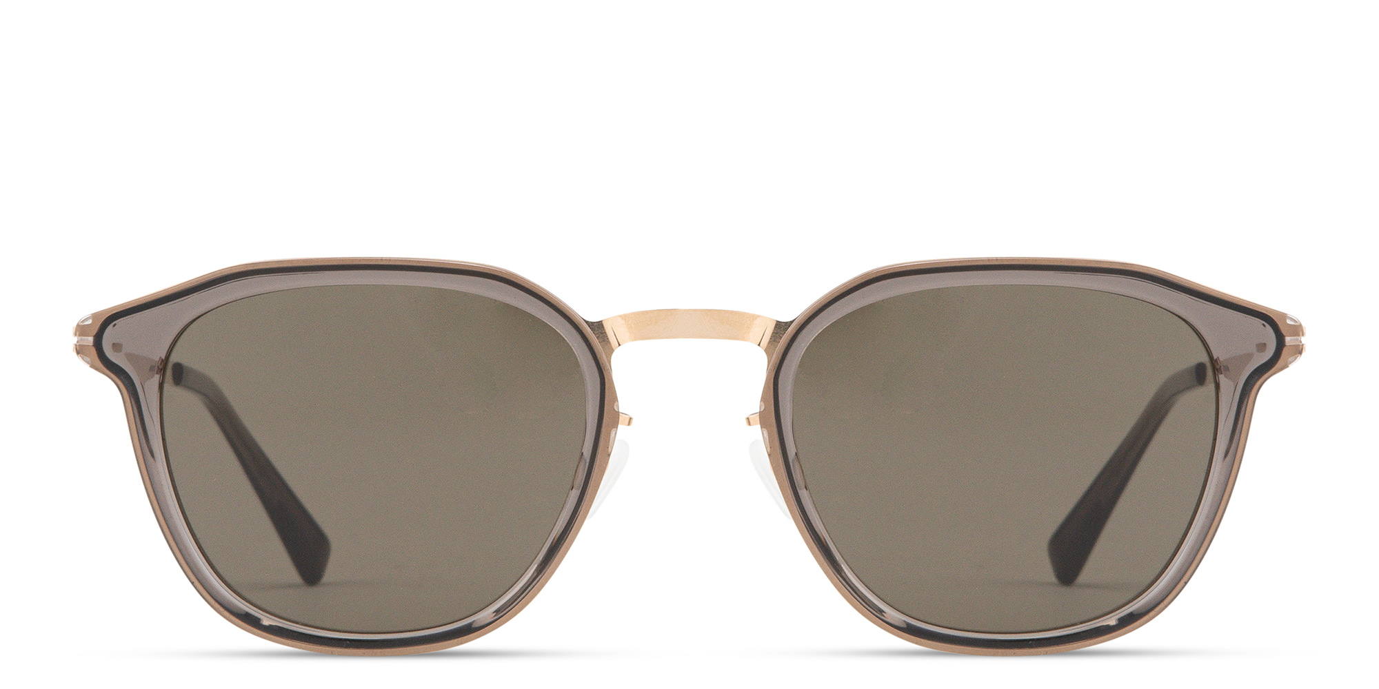 Shop MYKITA Pavi Square Sunglasses in Clear Ash online.