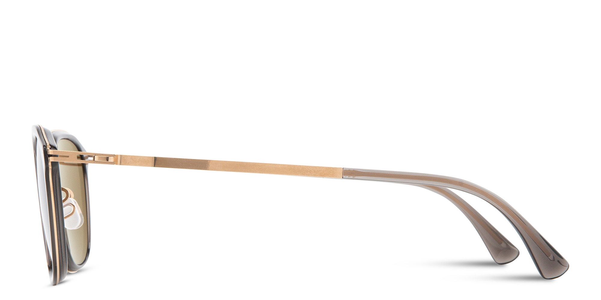 Shop MYKITA Pavi Square Sunglasses in Clear Ash online.