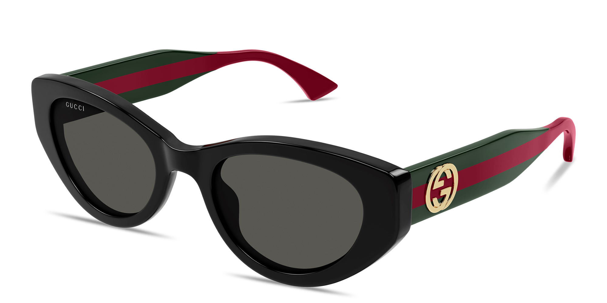 Shop GUCCI GG Cat-Eye Sunglasses in Black online.