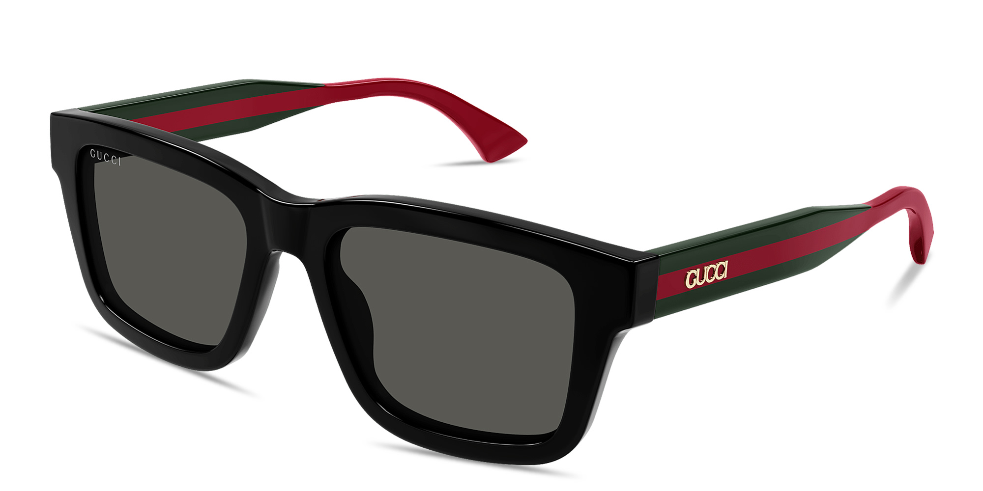 GUCCI Logo Signature Square Sunglasses in Black – Product Photo 2