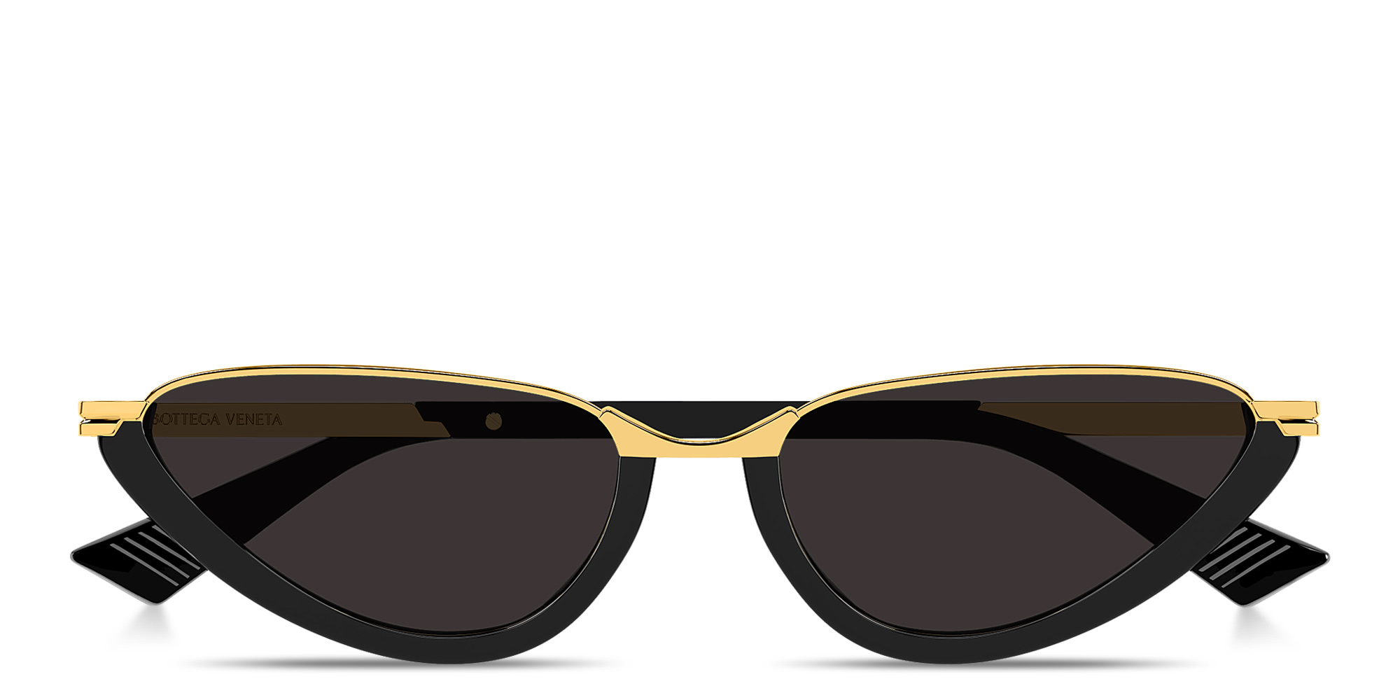 Shop BOTTEGA VENETA Ribbon Cat-Eye Sunglasses in Black online.