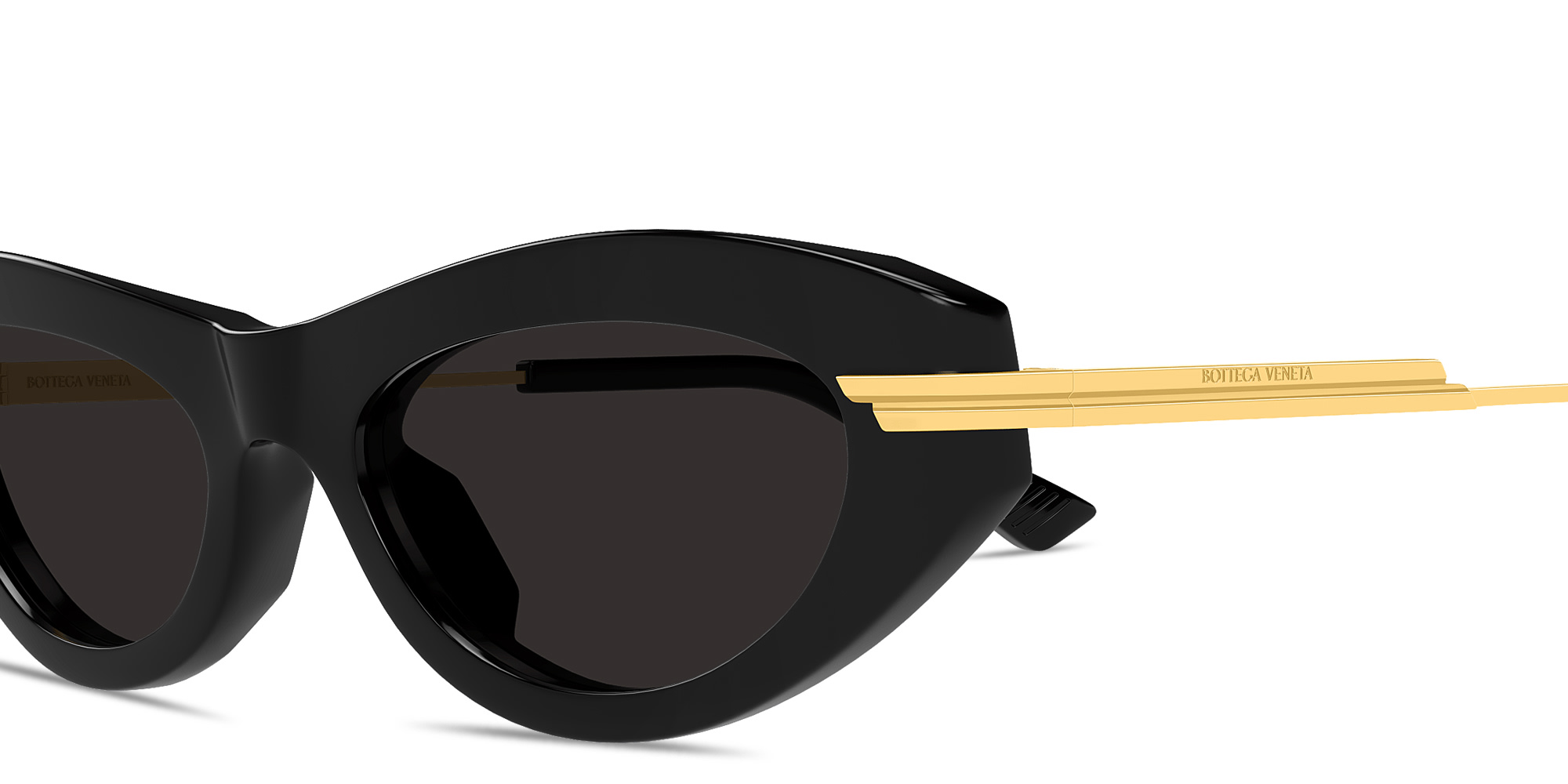 BOTTEGA VENETA Ribbon Cat-Eye Sunglasses in Black – Product Photo 3