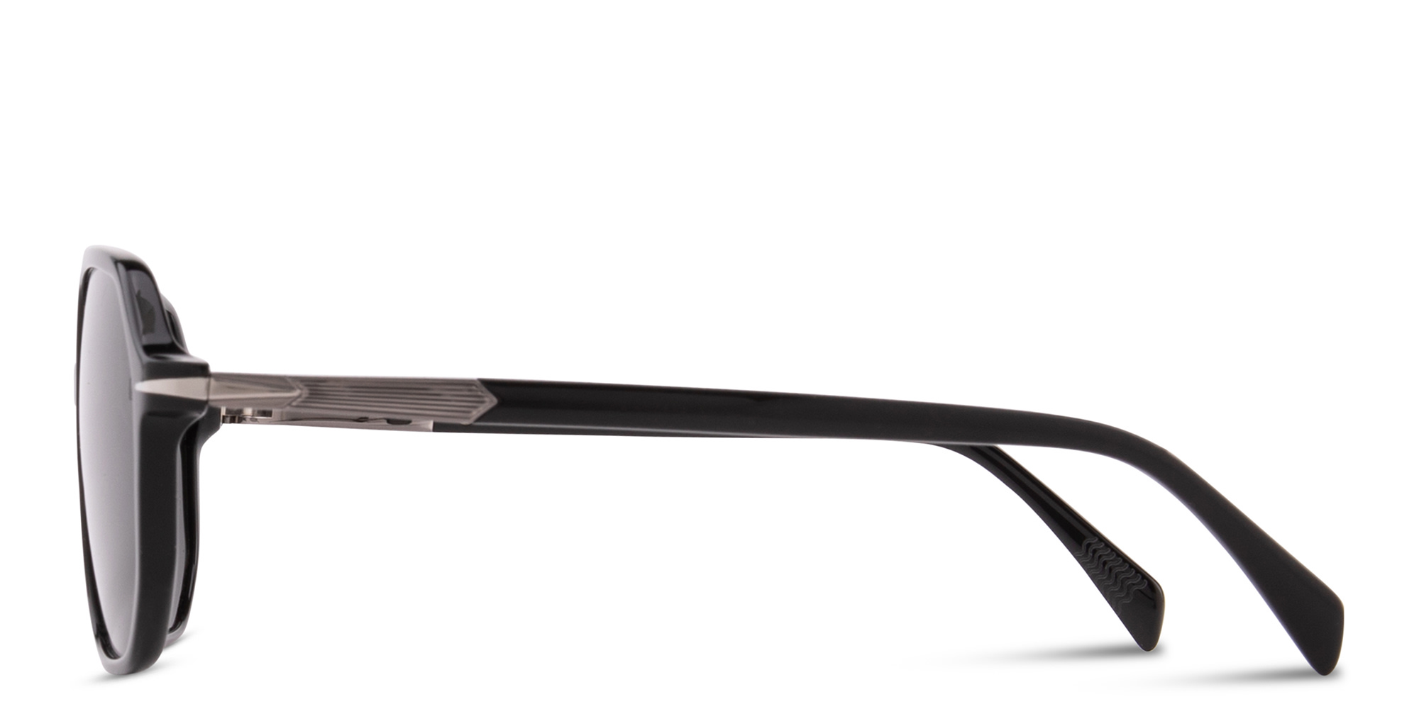 Shop DAVID BECKHAM Talisman Aviator Sunglasses in Black online.