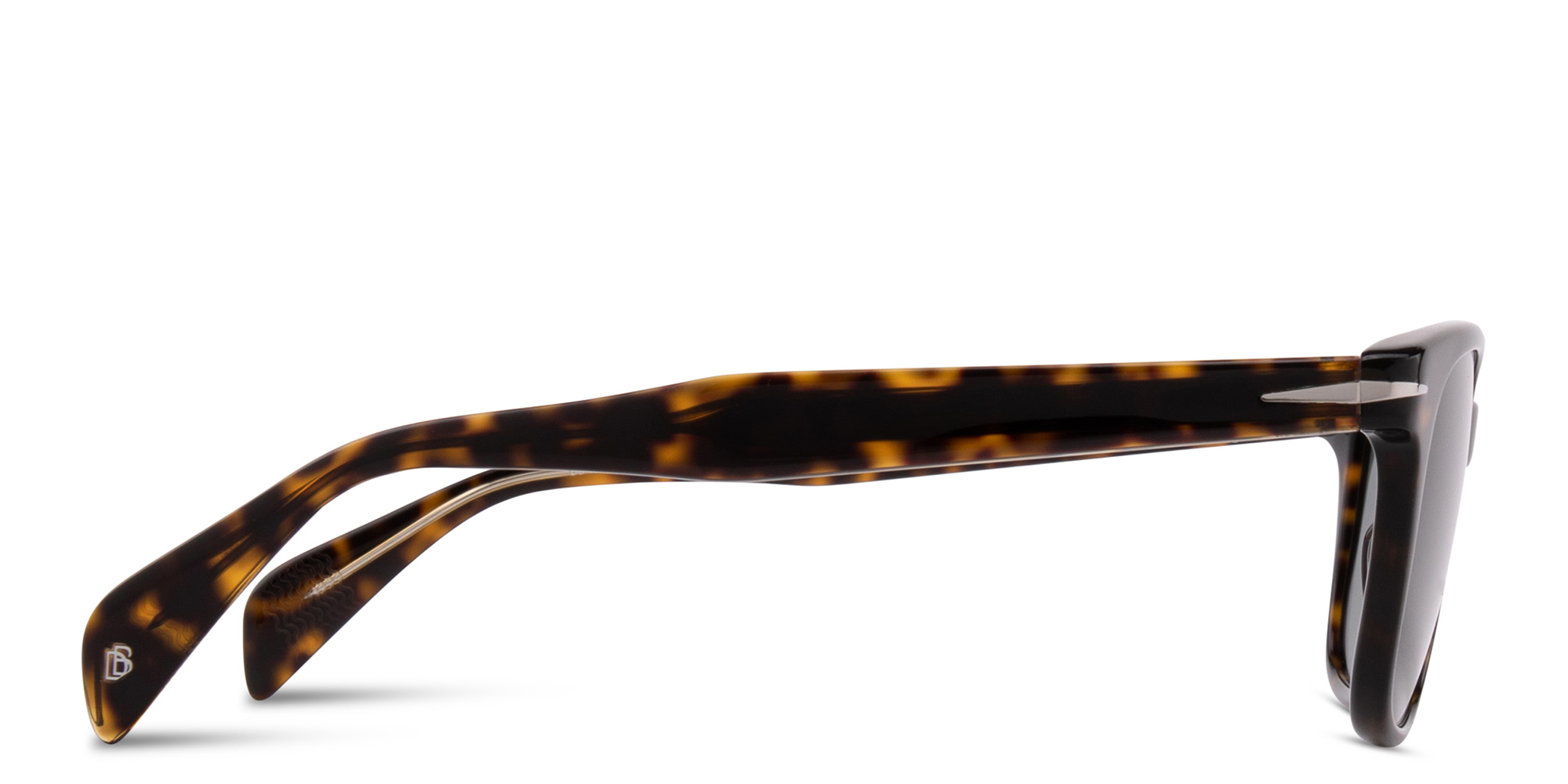 تسوق نظارات شمسية مربّعة بشعار العلامة ديفيد بيكهام بلون مموه أونلاين.