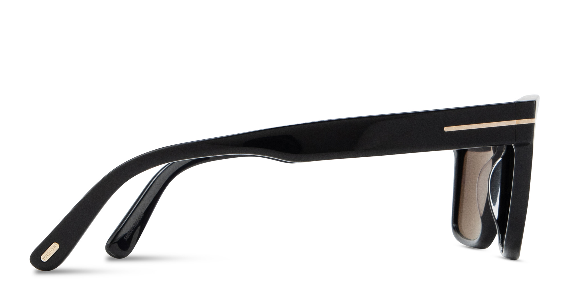 تسوق نظارات شمسية كالدير بإطار مربّع توم فورد بلون أسود أونلاين.