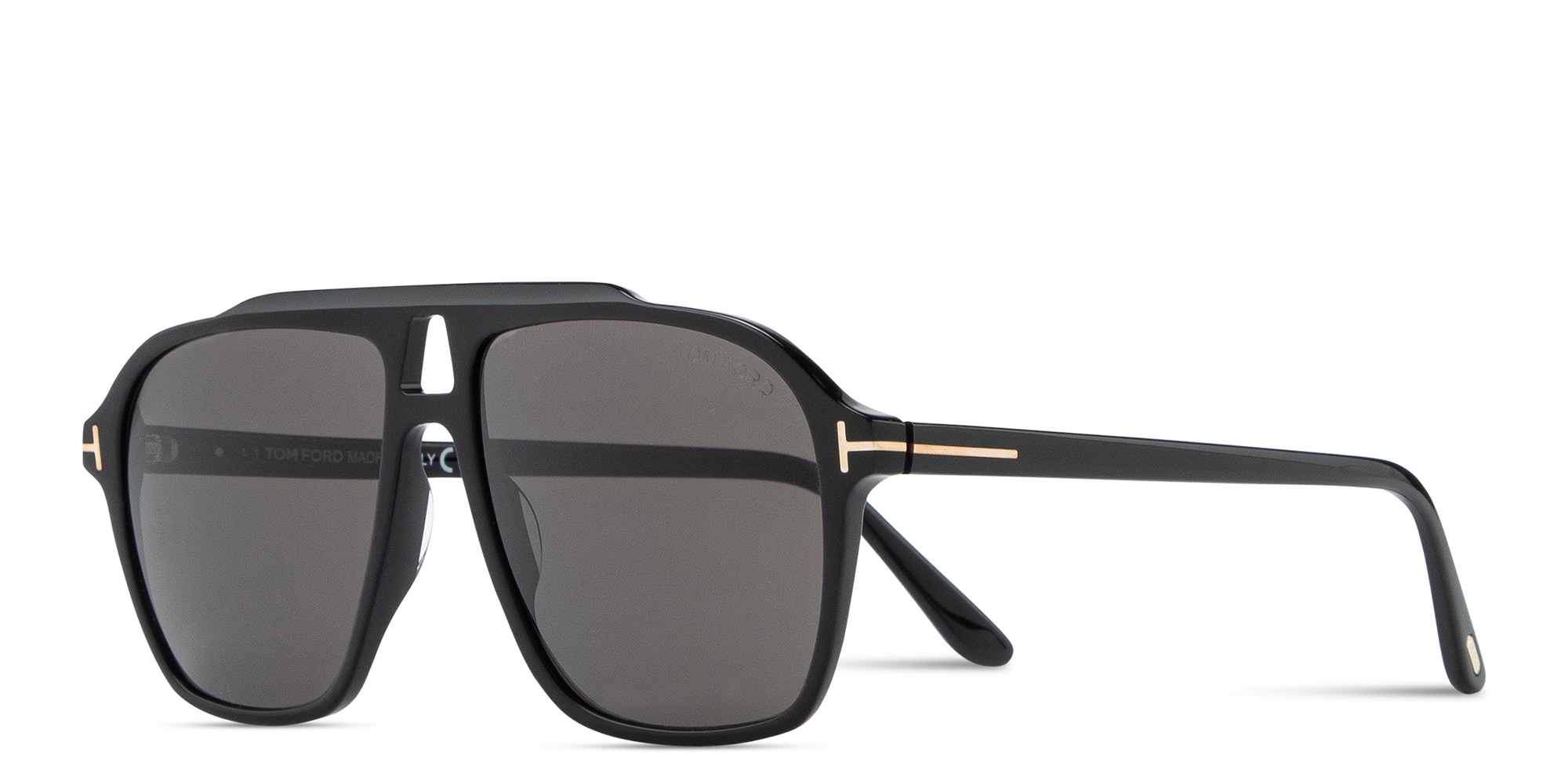 Shop TOM FORD Autari Aviator Sunglasses in Black online.