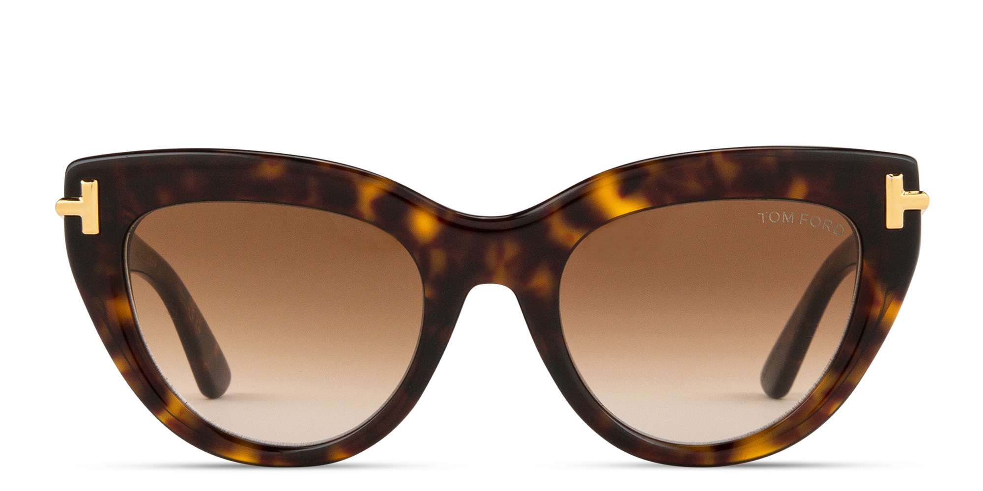 Shop TOM FORD Icon Cat-Eye Sunglasses in Havana online.