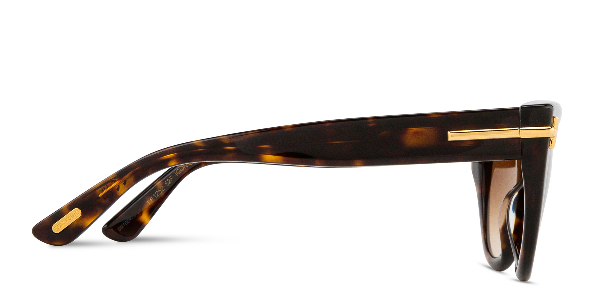 Shop TOM FORD Icon Cat-Eye Sunglasses in Havana online.