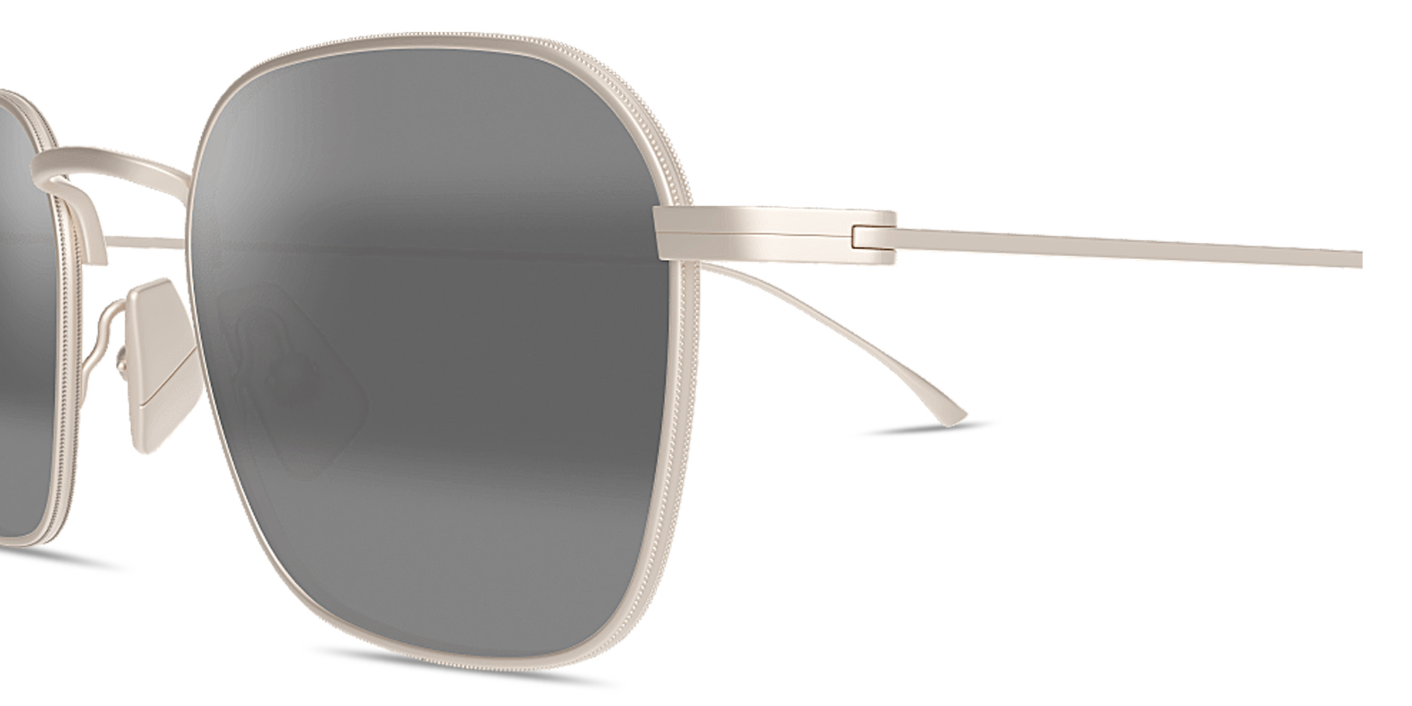 Shop Maui Jim Mekala Unisex Rectangle Sunglasses in Light Gold online.
