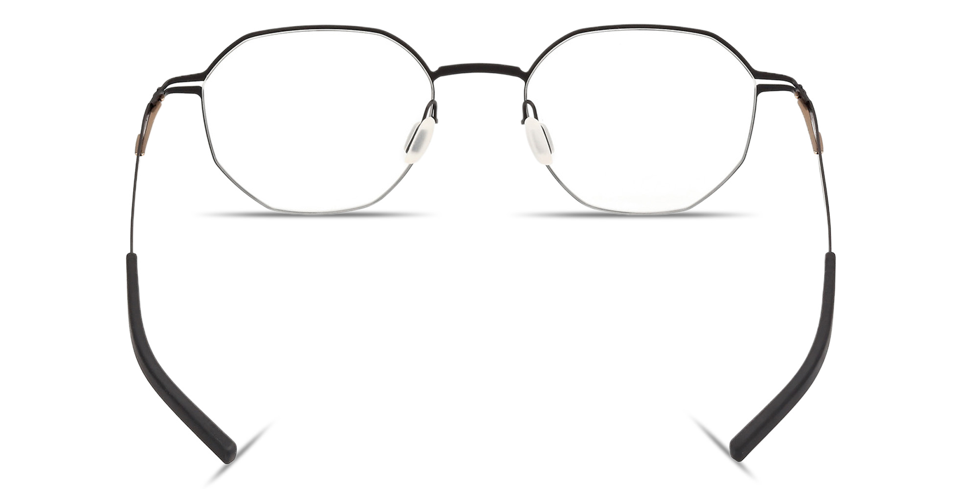 Shop ic! berlin Gen Irregular Eyeglasses in Matte Black online.