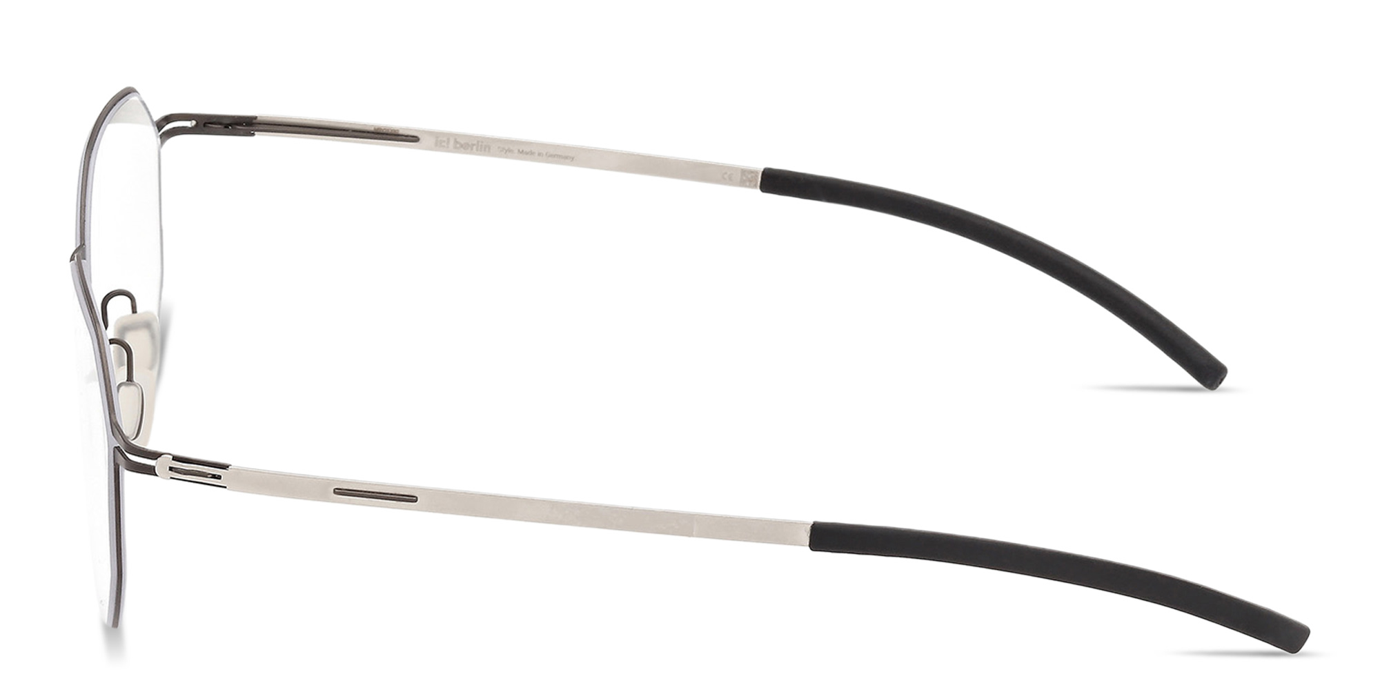 Shop ic! berlin Gen Irregular Eyeglasses in Matte Dark Brown online.