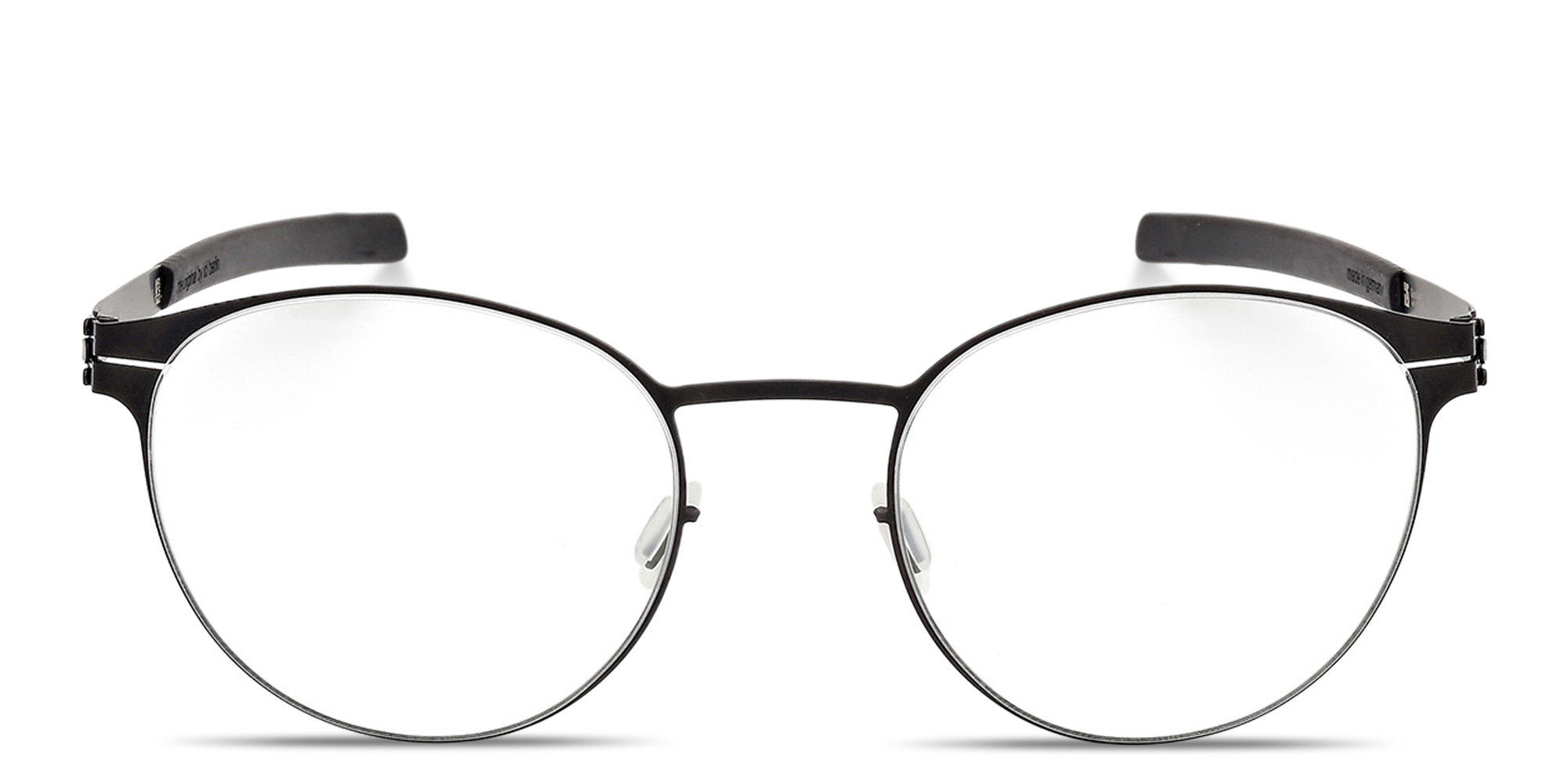 Shop ic! berlin James C. Unisex Panthos Eyeglasses in Matte Black online.