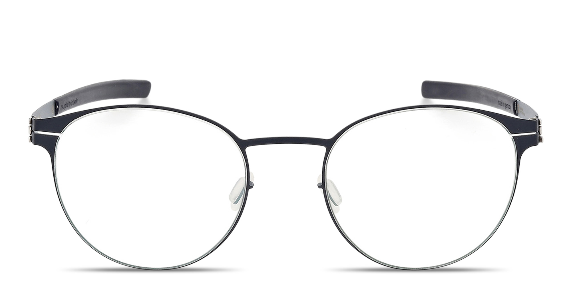 Shop ic! berlin James C. Unisex Panthos Eyeglasses in Matte Blue online.